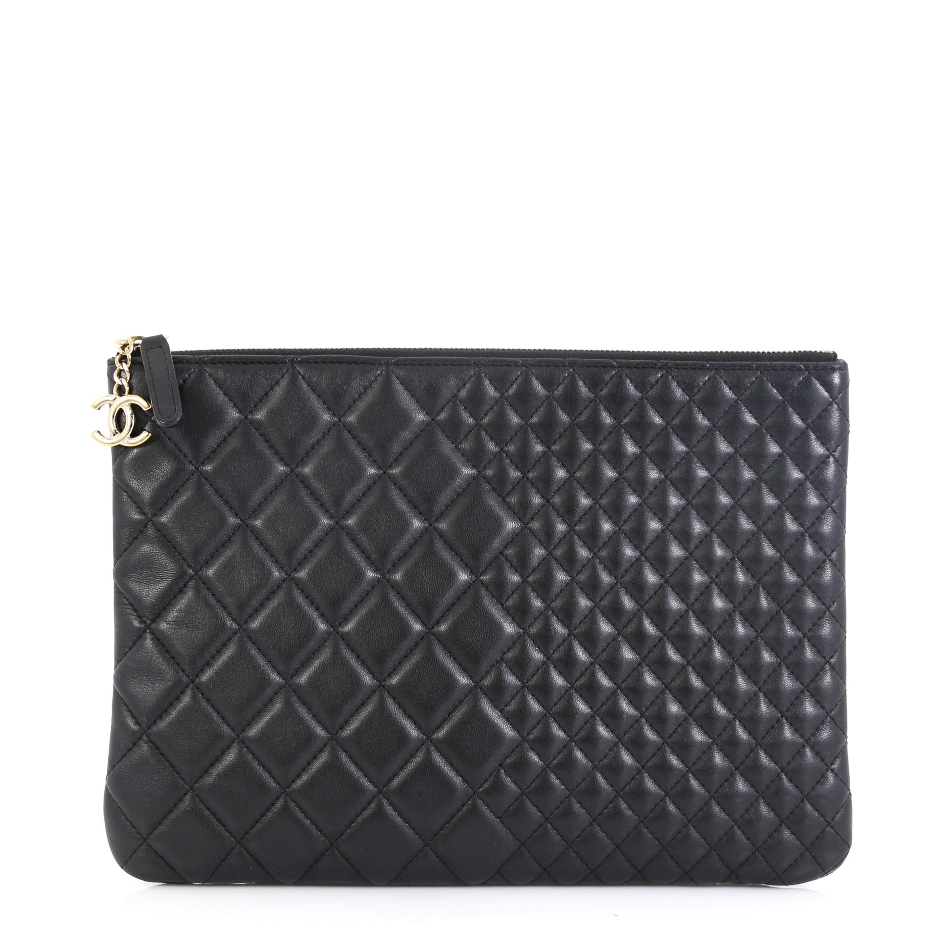 O Case Clutch Quilted Lambskin Medium