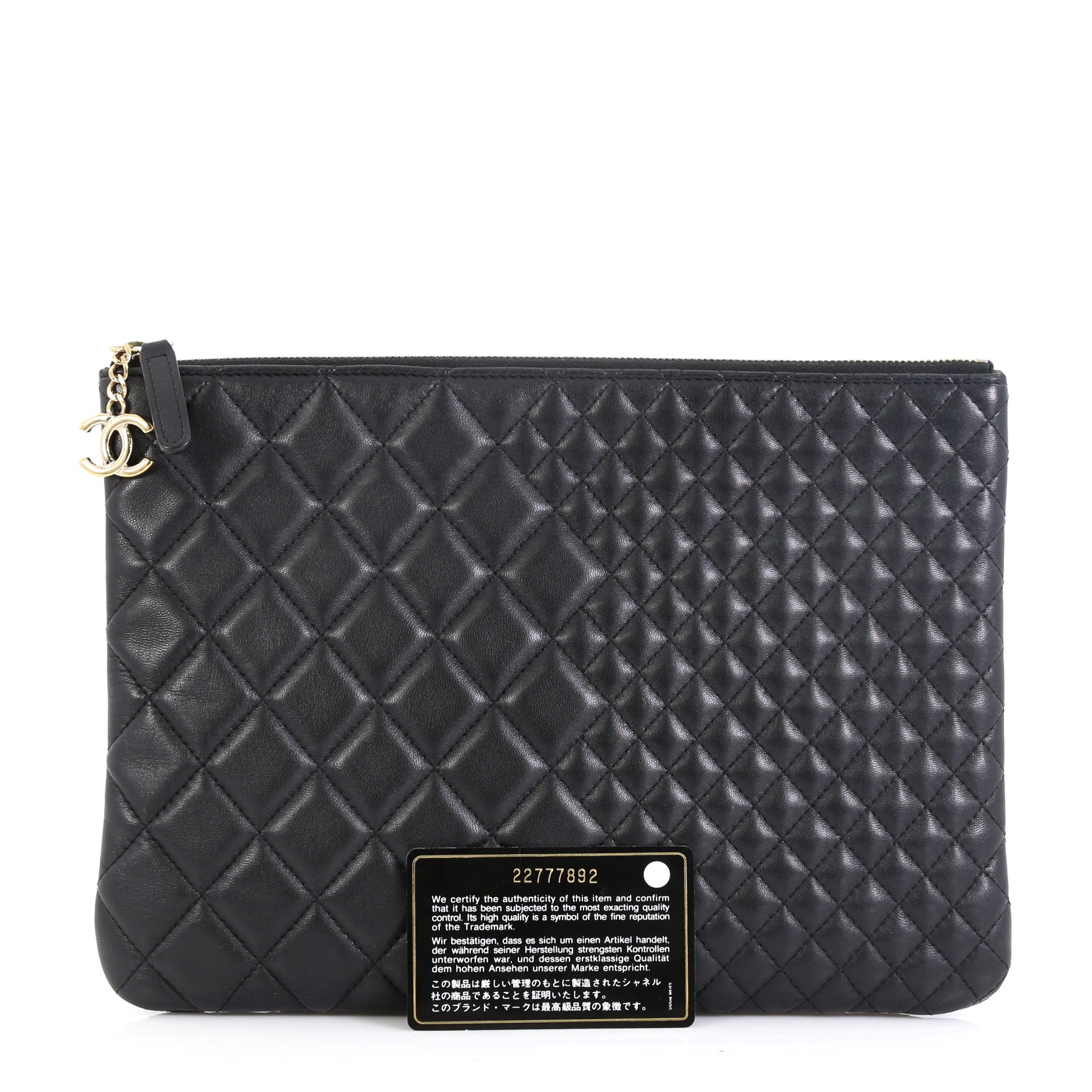O Case Clutch Quilted Lambskin Medium