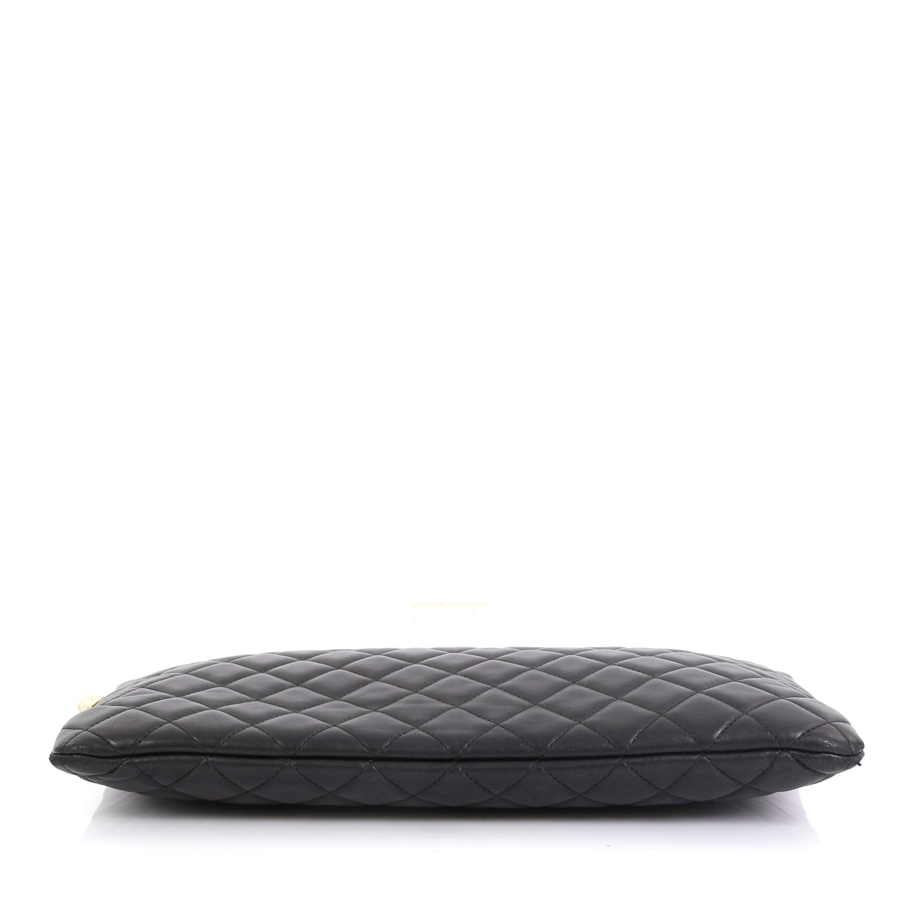 CC Casino O Case Clutch Quilted Lambskin Large
