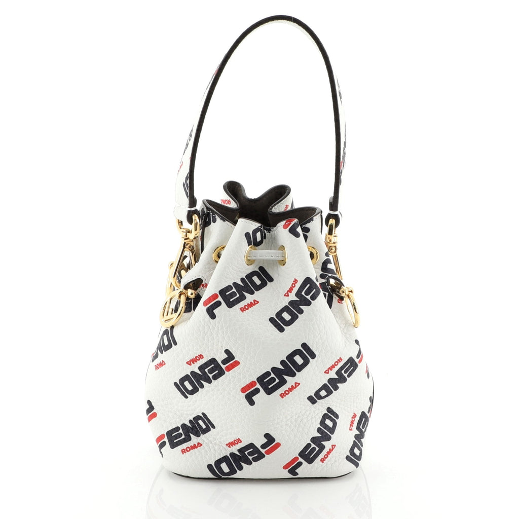 Mania Mon Tresor Bucket Bag Printed Leather Mini