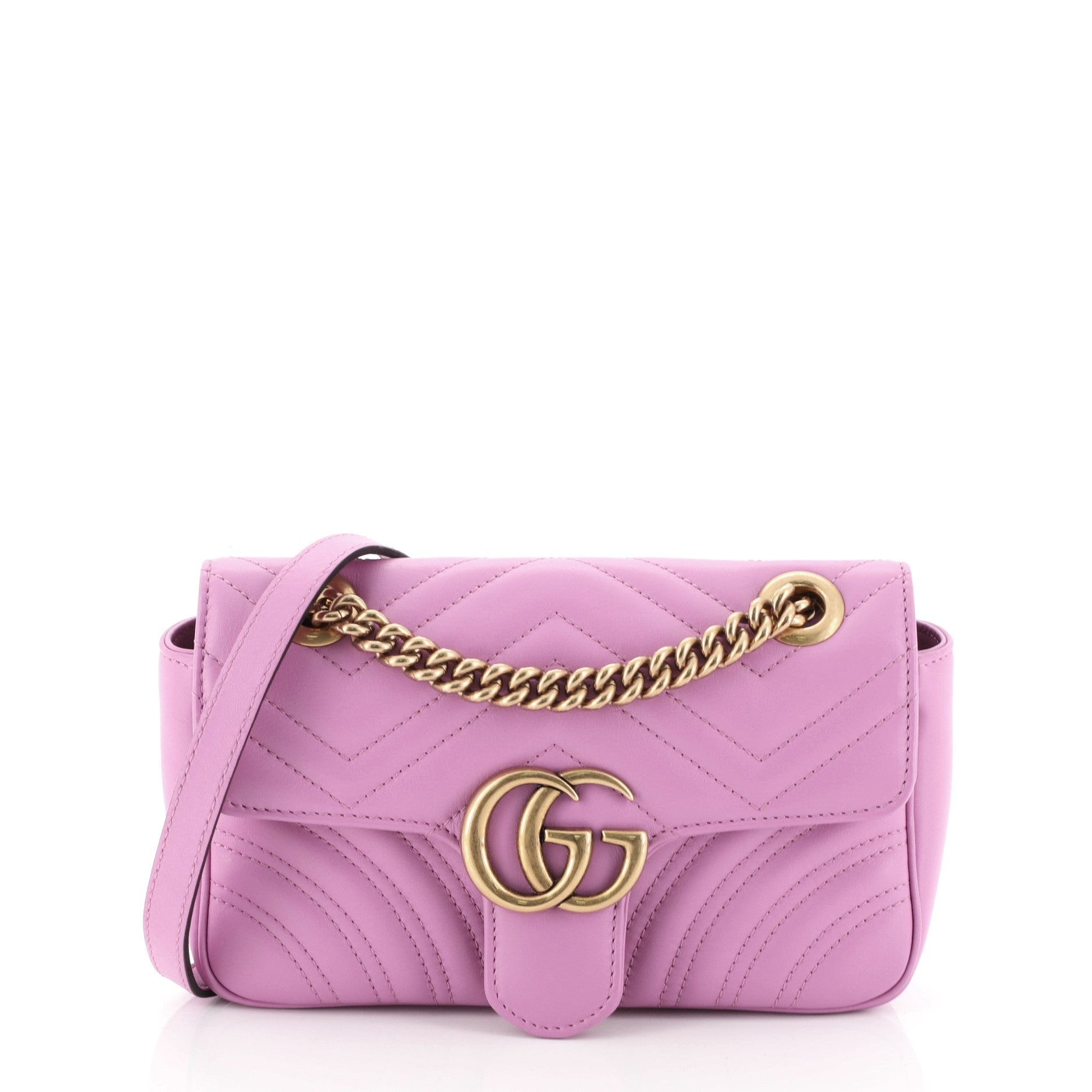 GG Marmont Flap Bag Matelasse Leather Mini