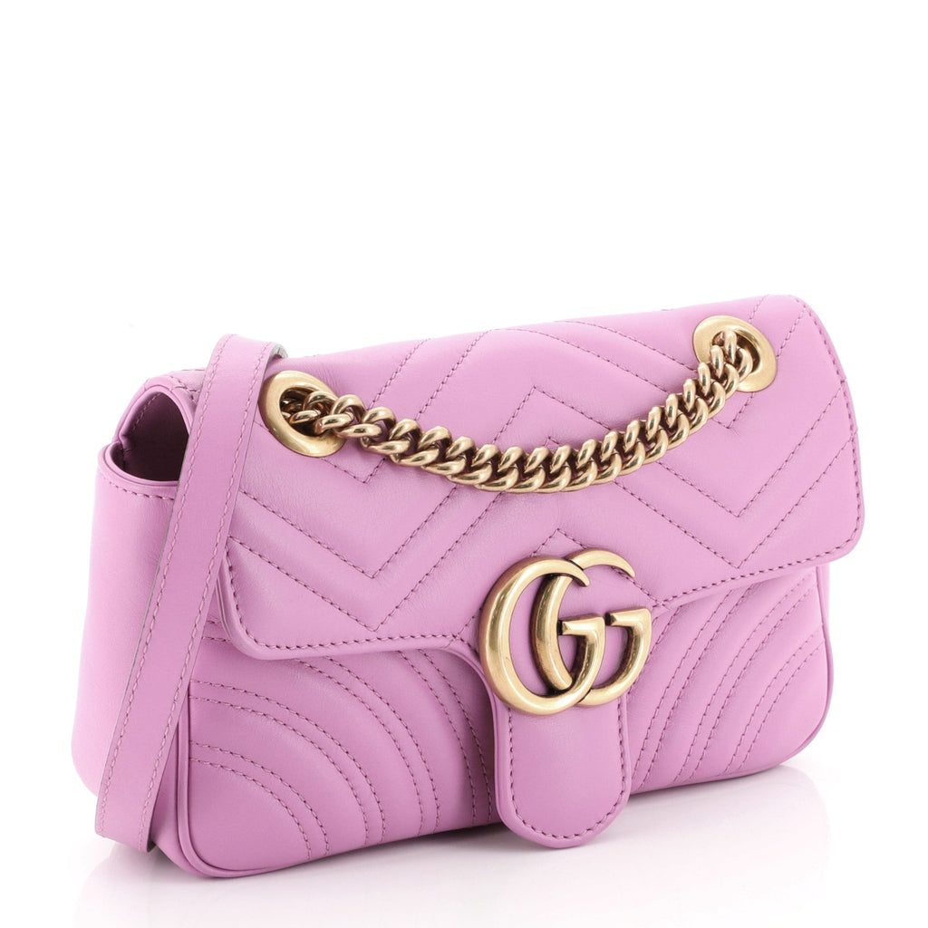 GG Marmont Flap Bag Matelasse Leather Mini