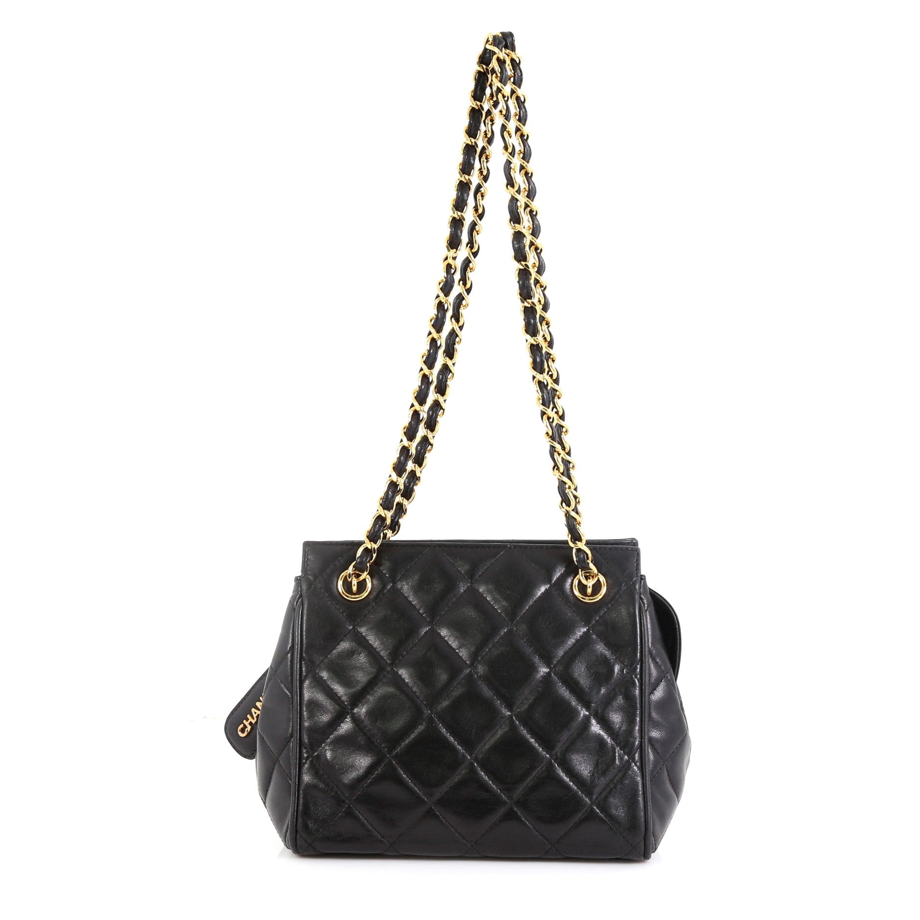 Vintage Chain Tote Quilted Lambskin Mini
