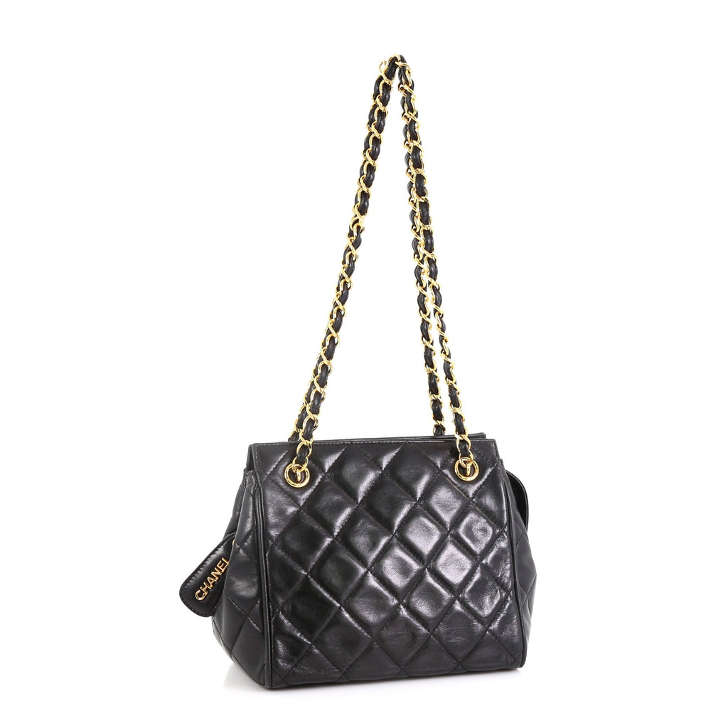 Vintage Chain Tote Quilted Lambskin Mini