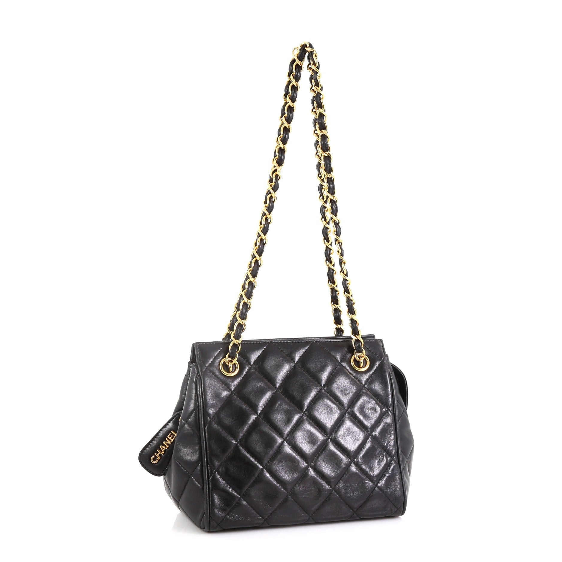 Vintage Chain Tote Quilted Lambskin Mini