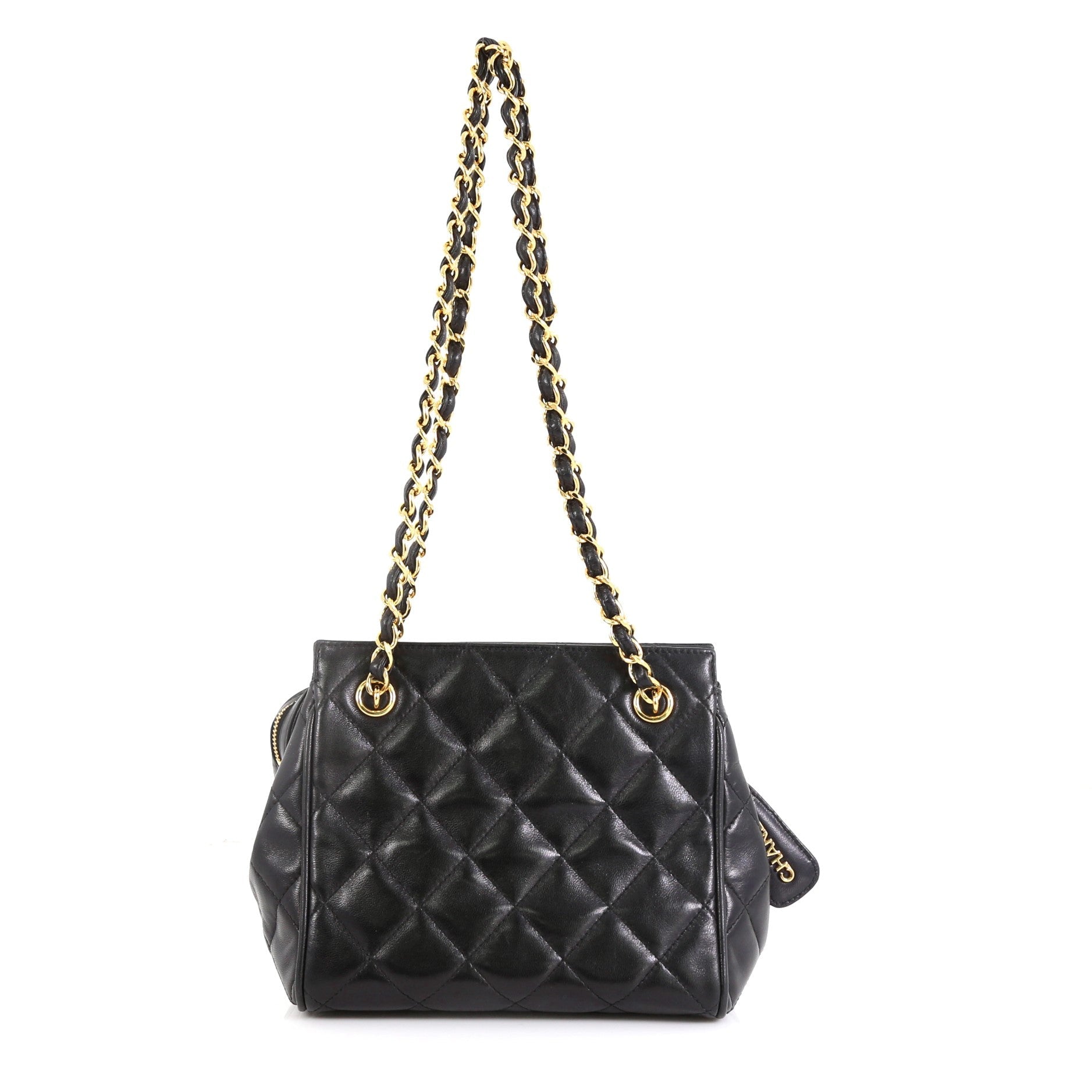 Vintage Chain Tote Quilted Lambskin Mini