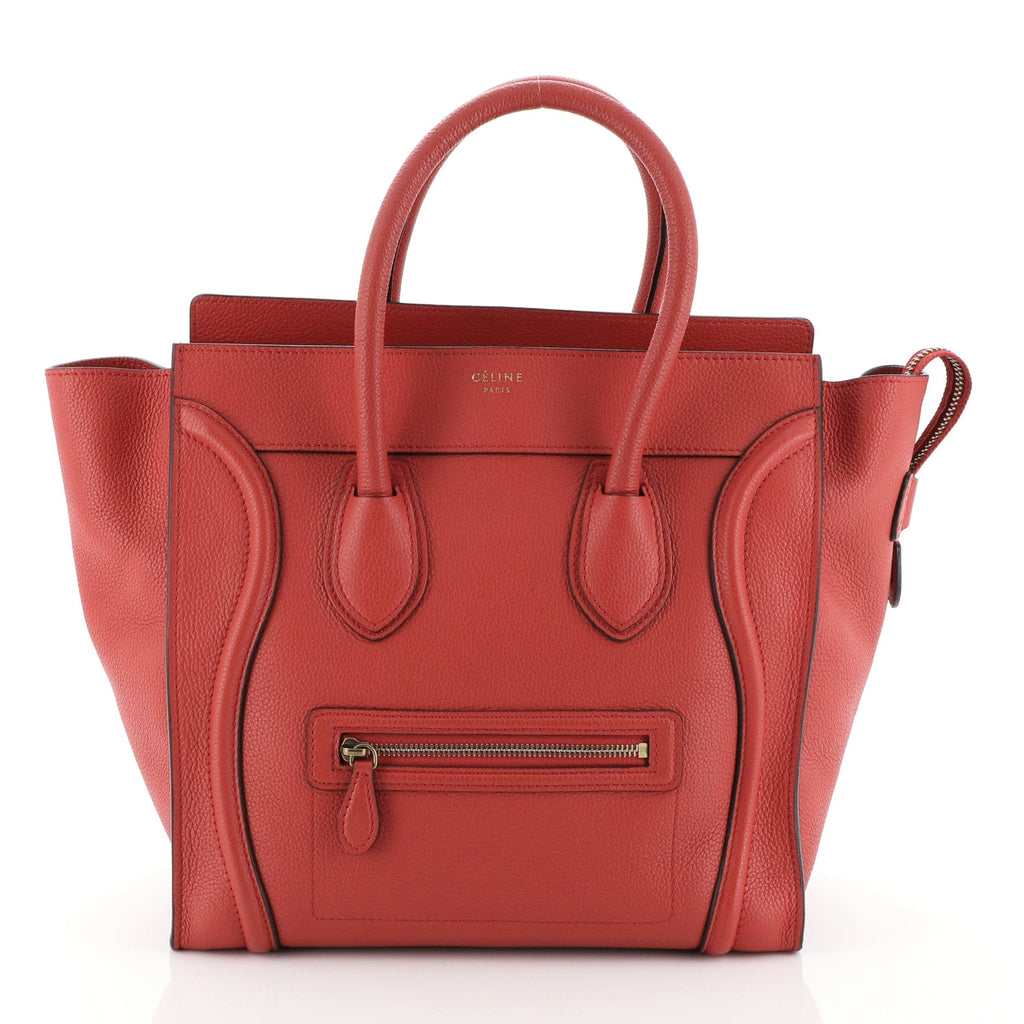 Luggage Handbag Grainy Leather Mini