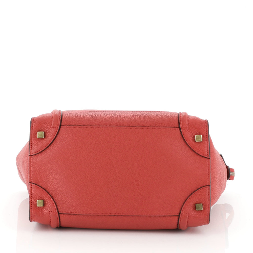 Luggage Handbag Grainy Leather Mini