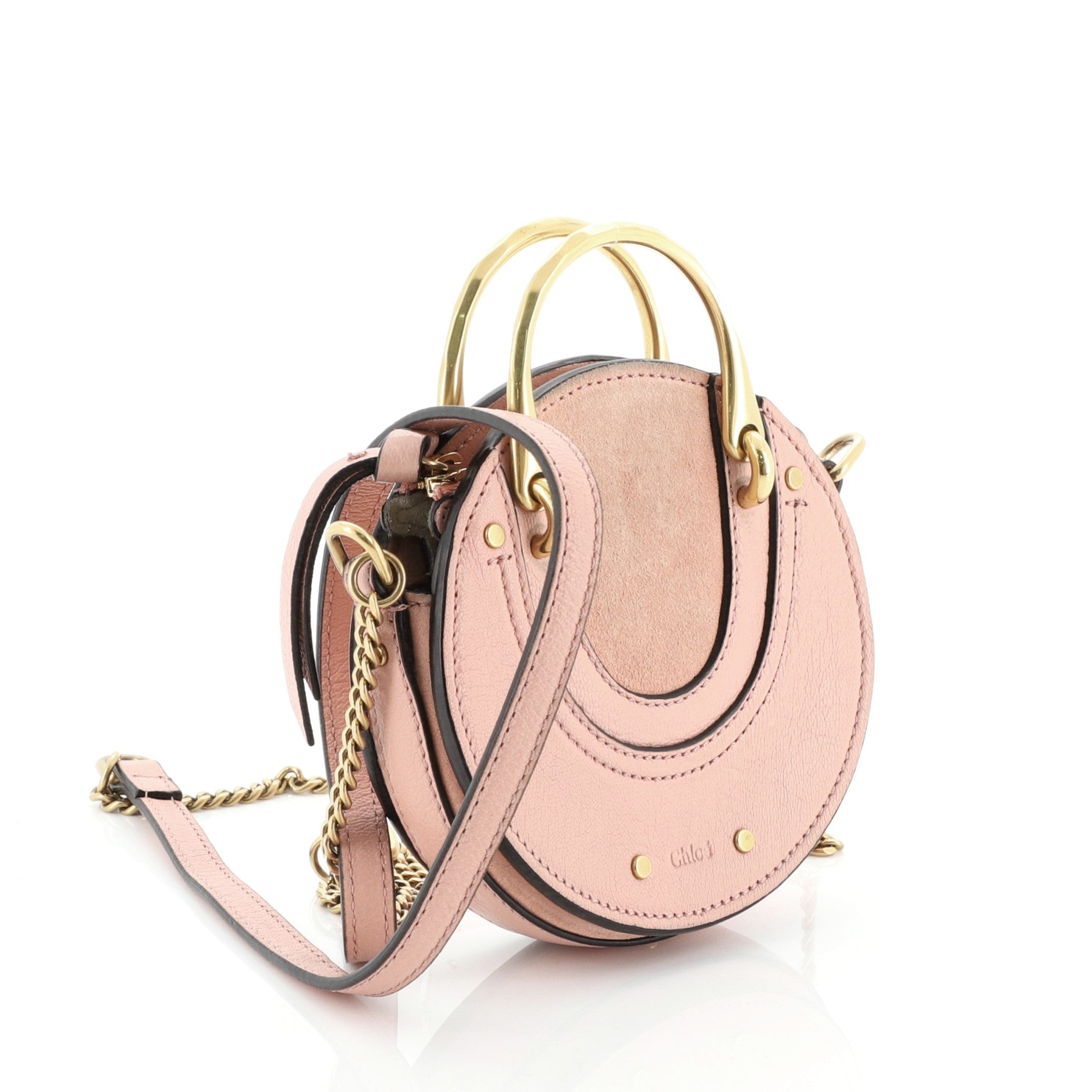 Pixie Crossbody Bag Leather with Suede Mini