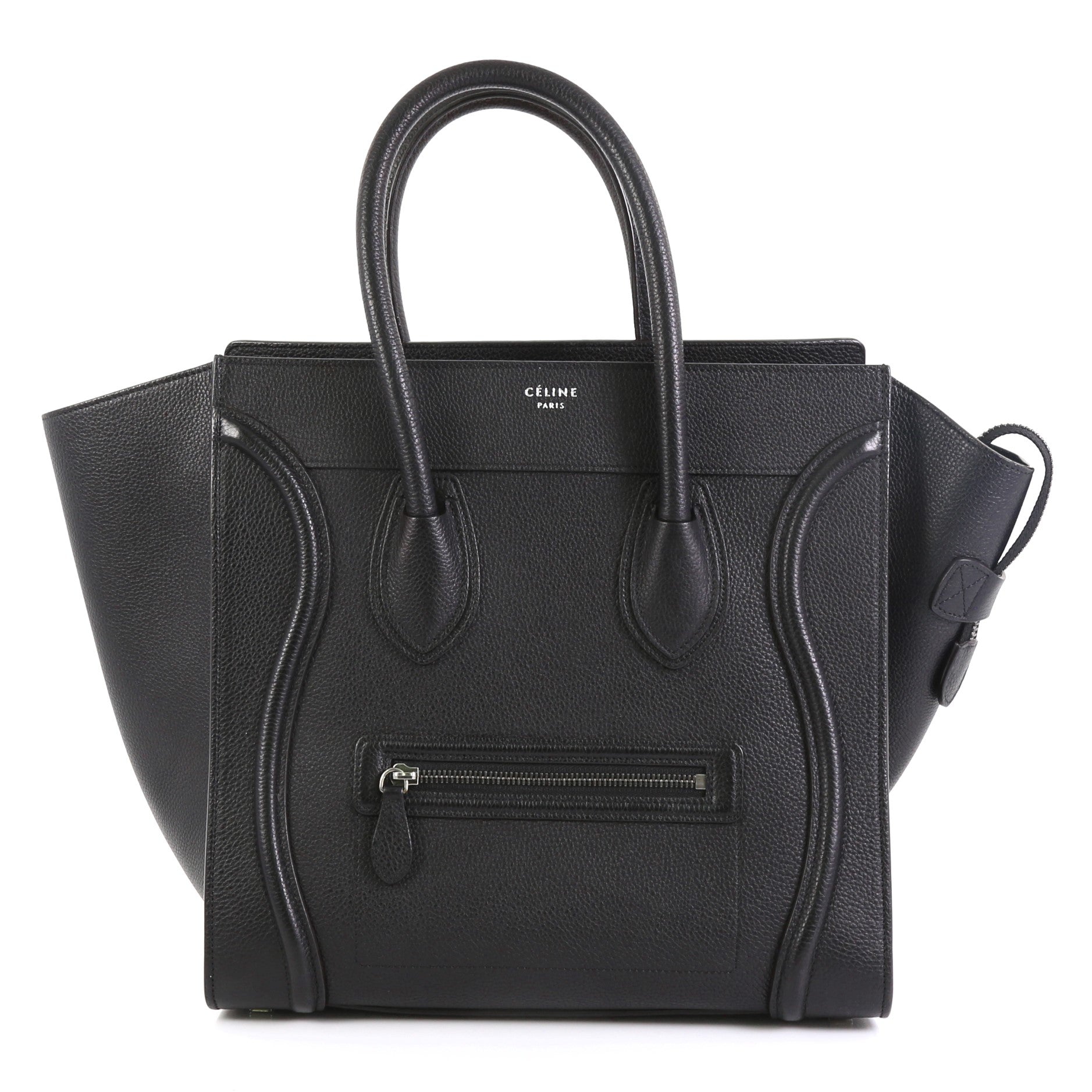 Luggage Handbag Grainy Leather Mini