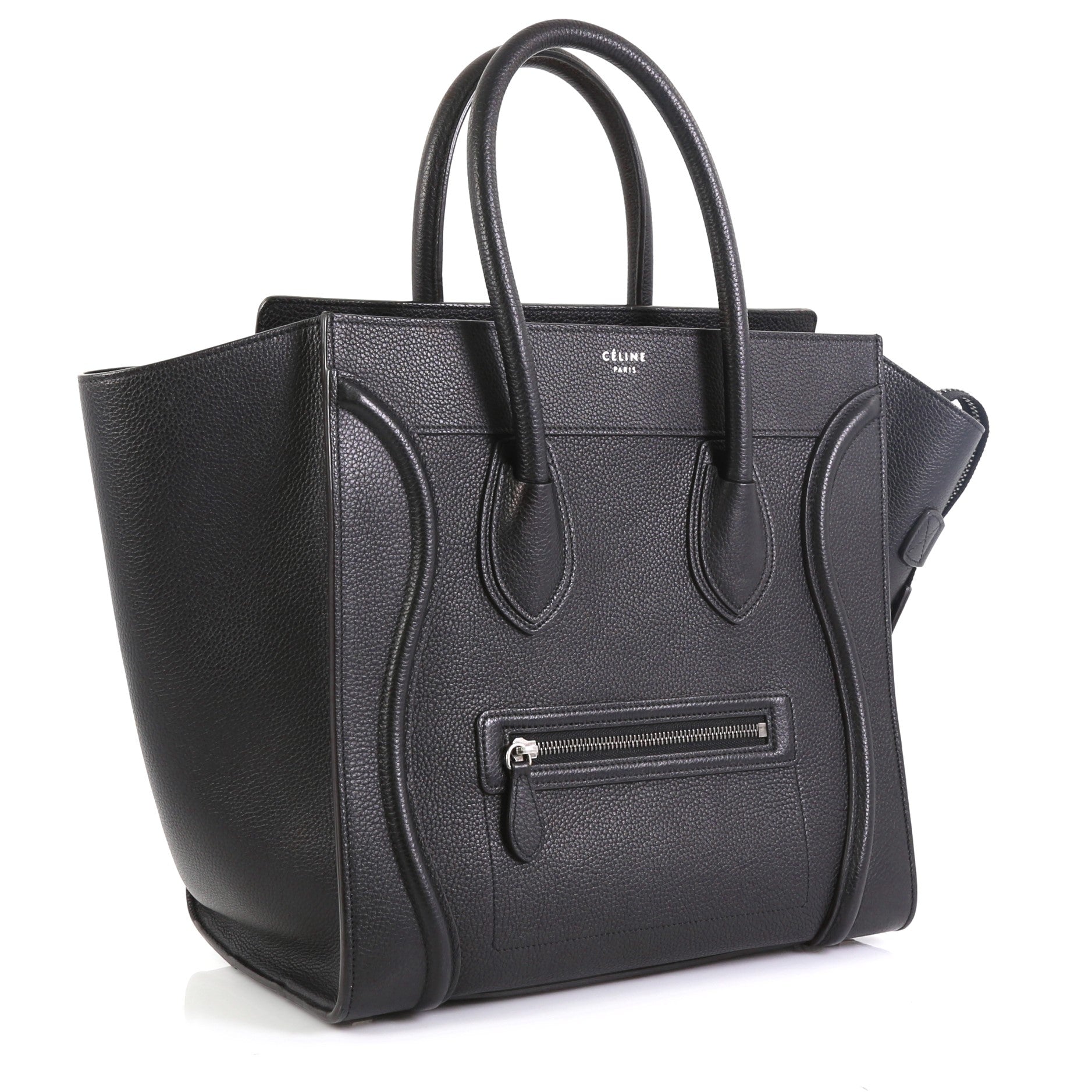 Luggage Handbag Grainy Leather Mini