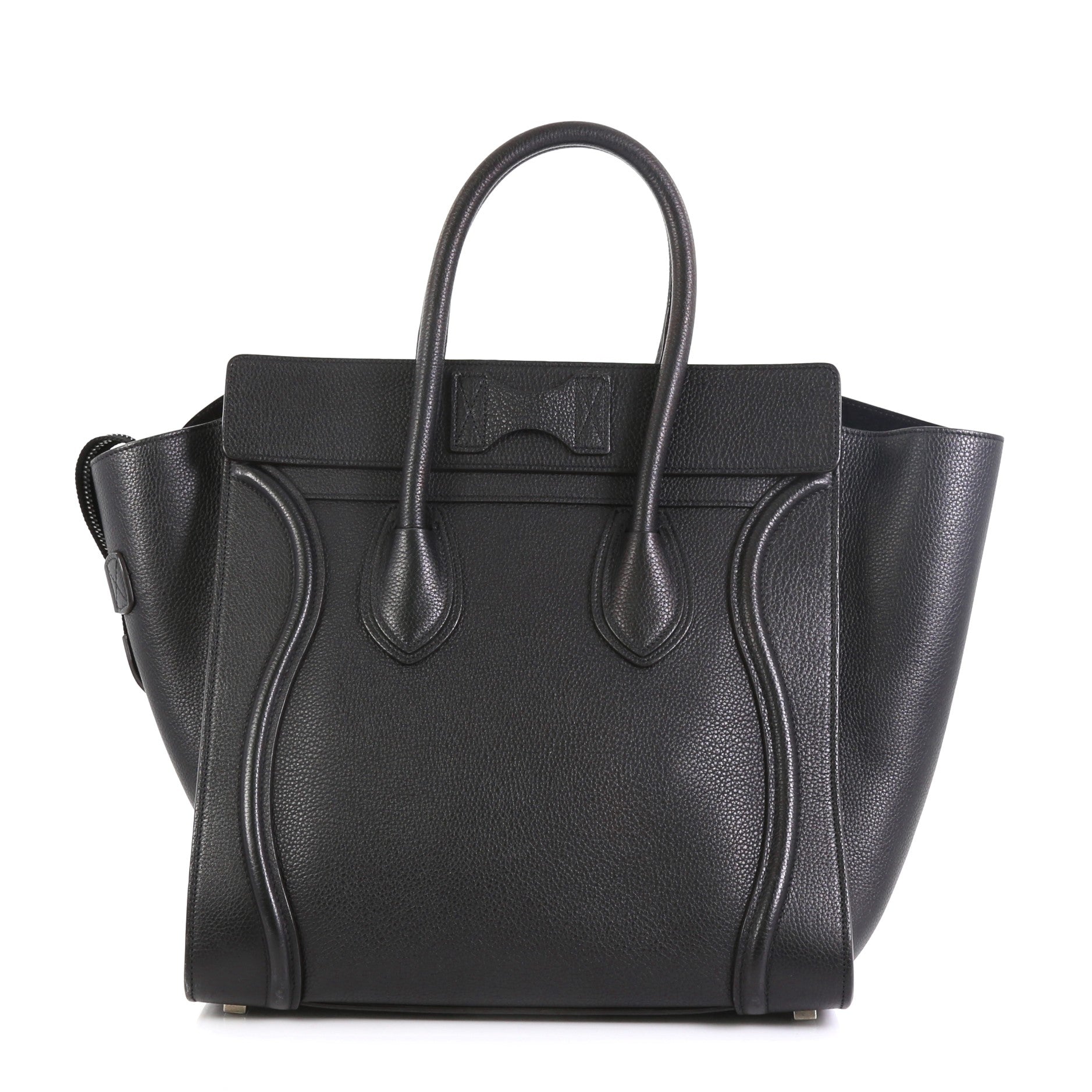 Luggage Handbag Grainy Leather Mini