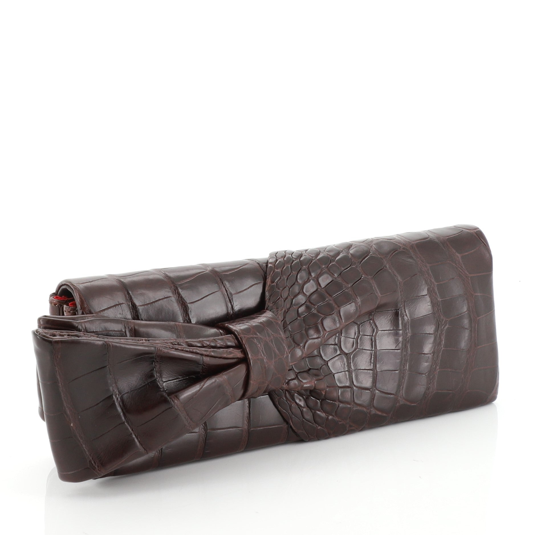 Aionoeud Bow Clutch Crocodile