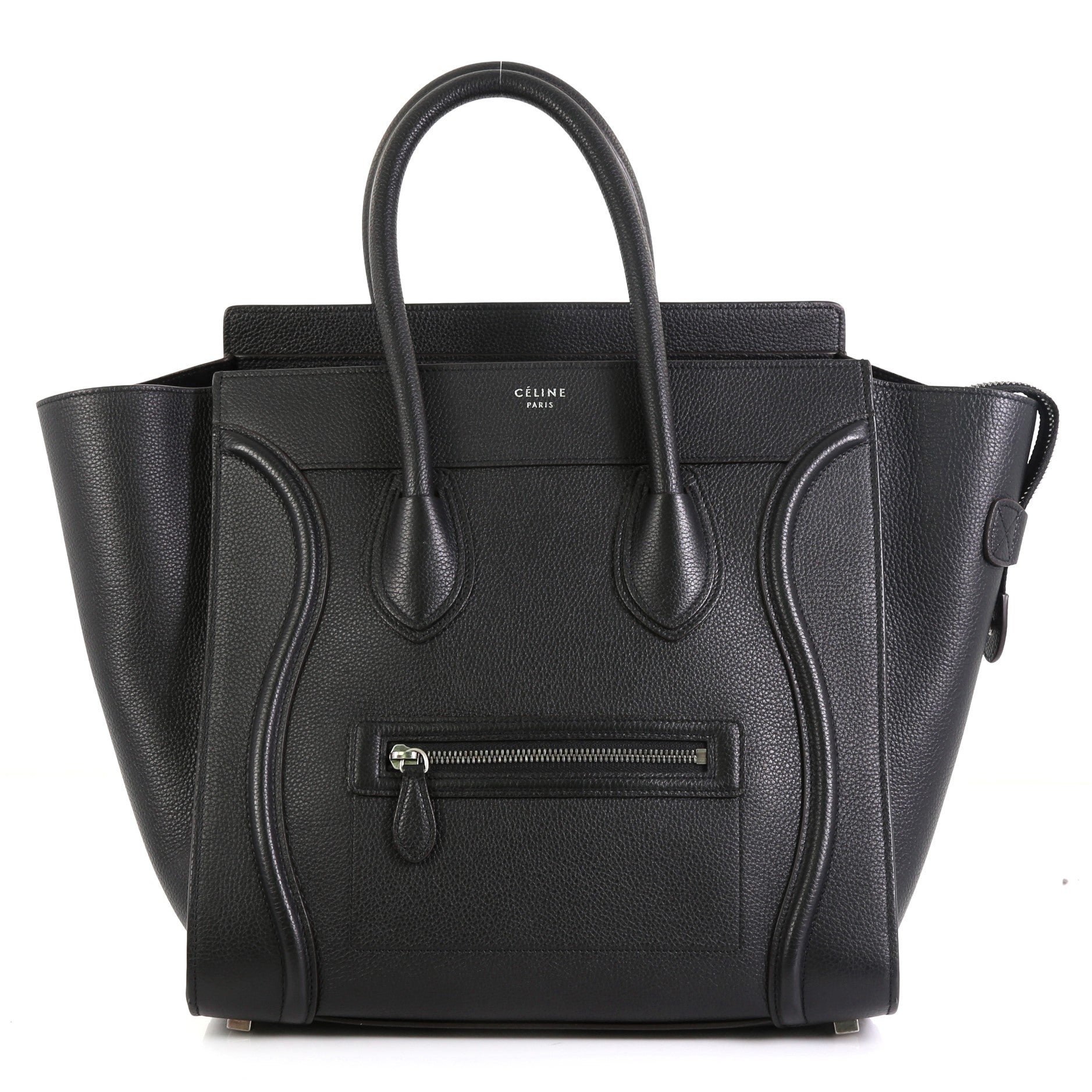 Luggage Handbag Grainy Leather Mini