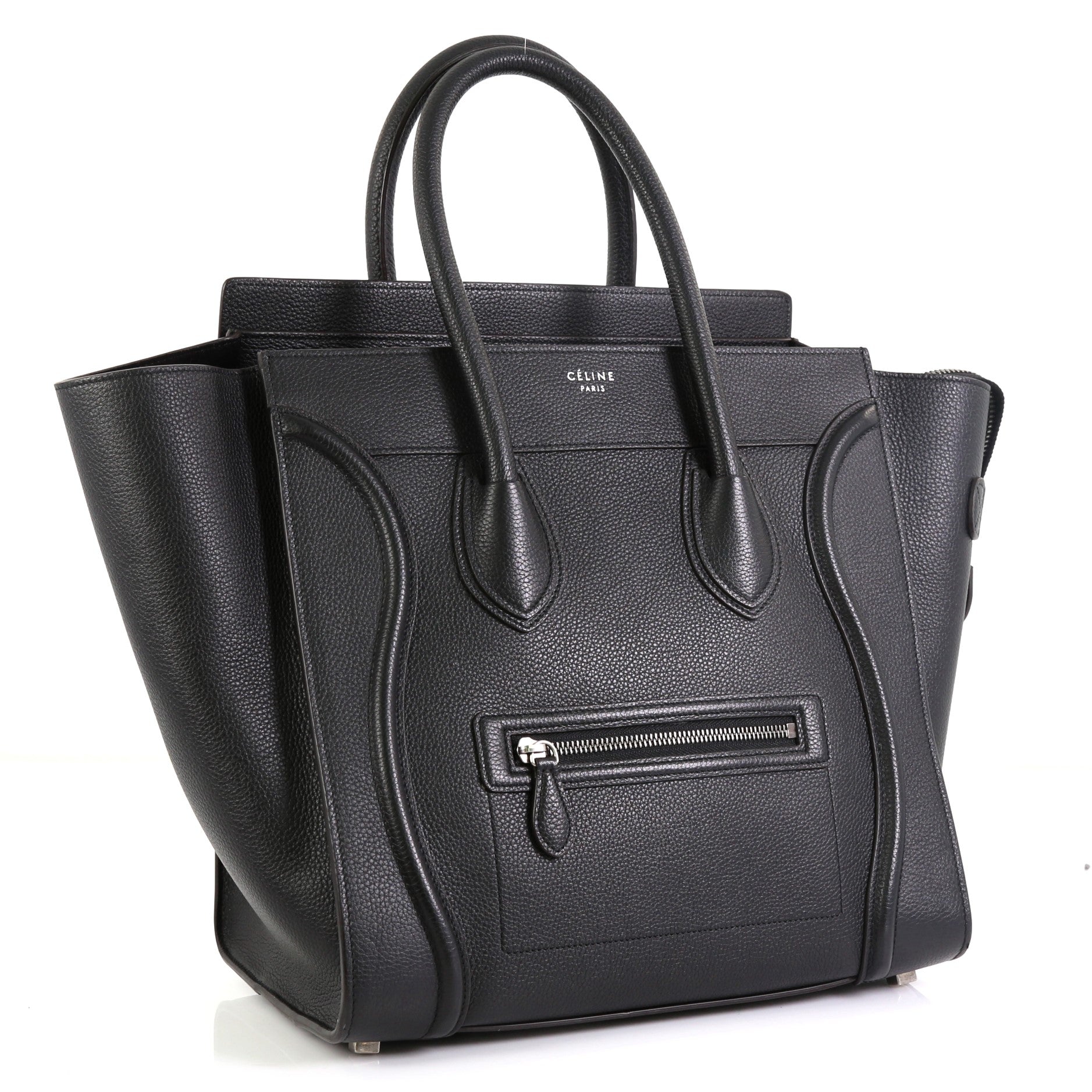Luggage Handbag Grainy Leather Mini
