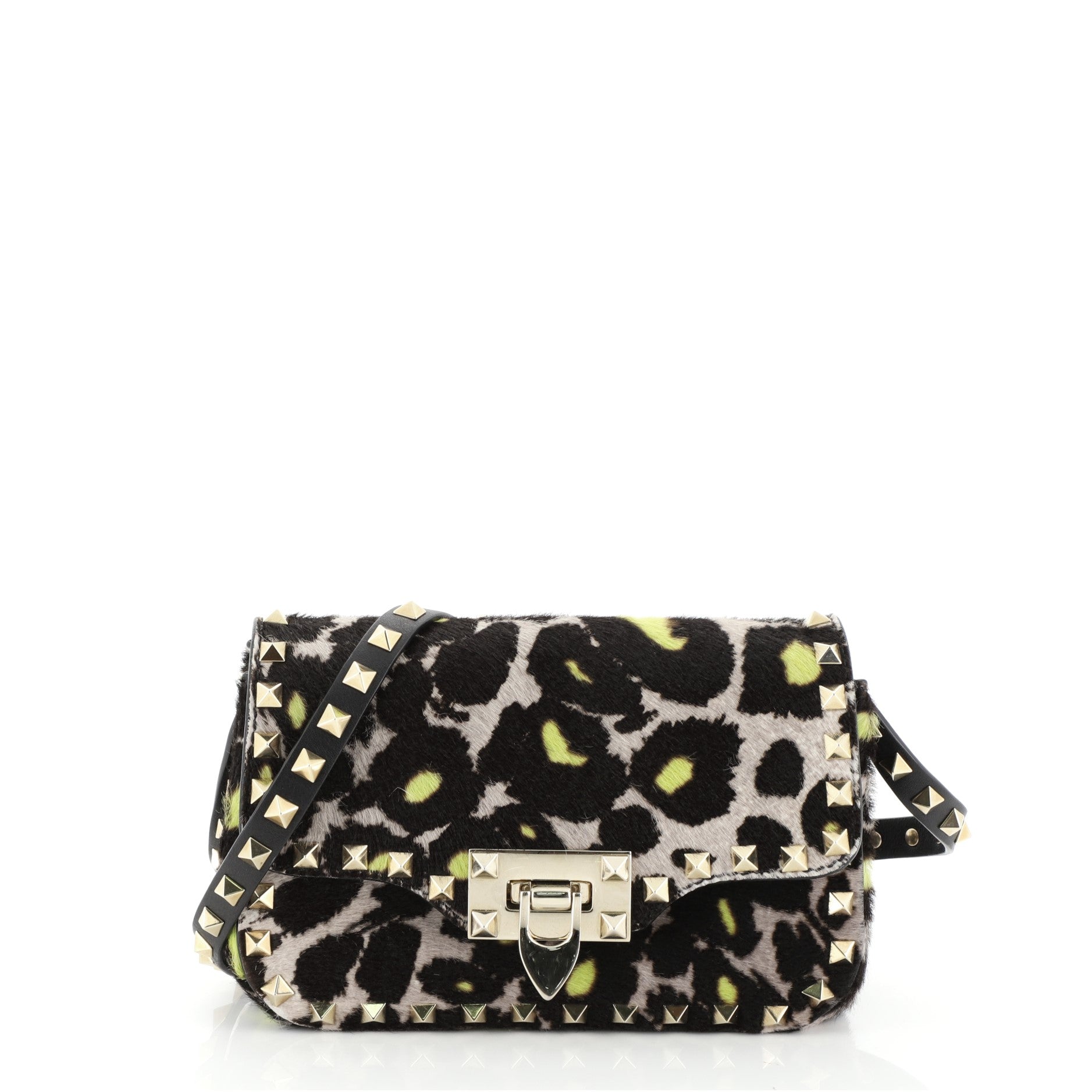 Rockstud Crossbody Bag Calf Hair Mini