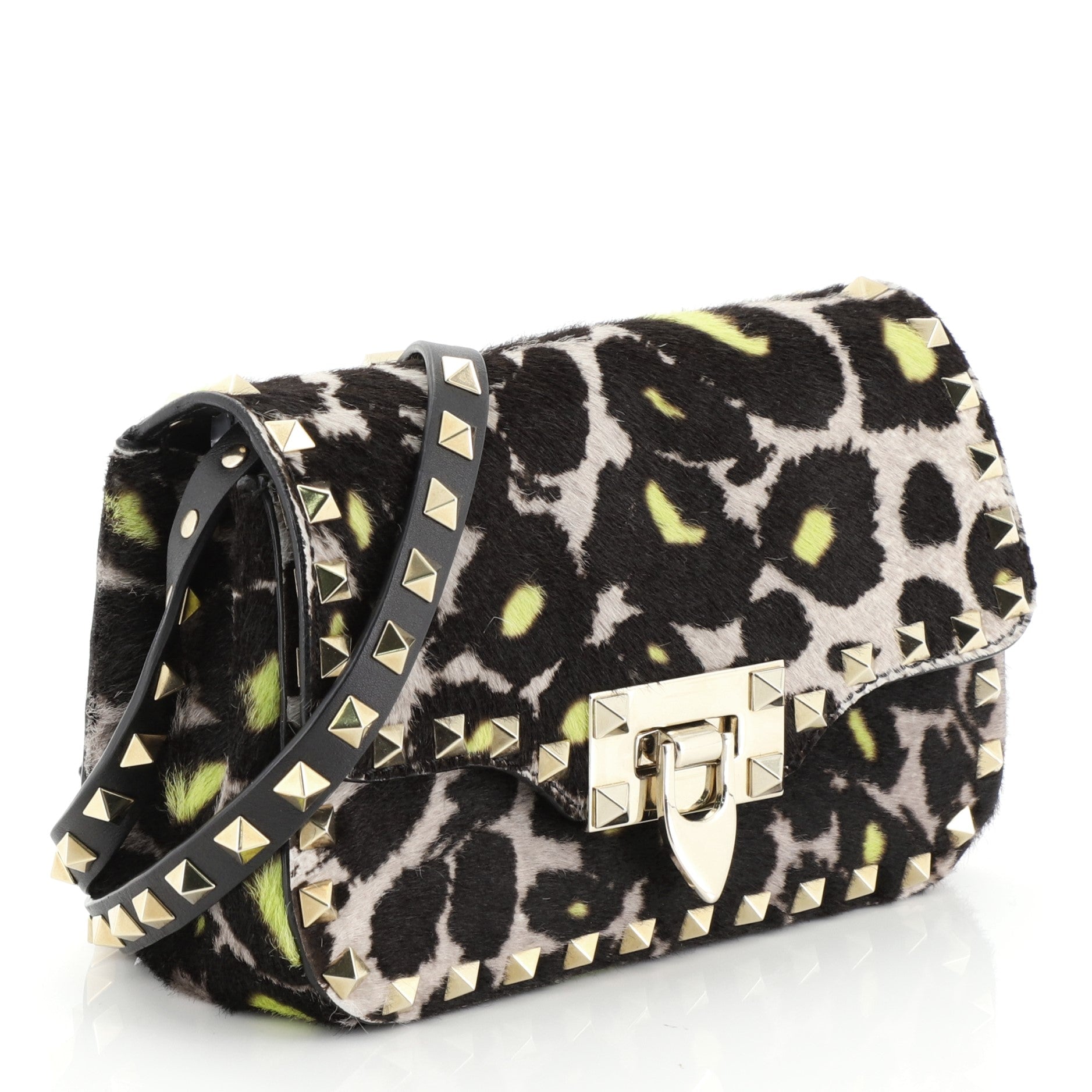 Rockstud Crossbody Bag Calf Hair Mini