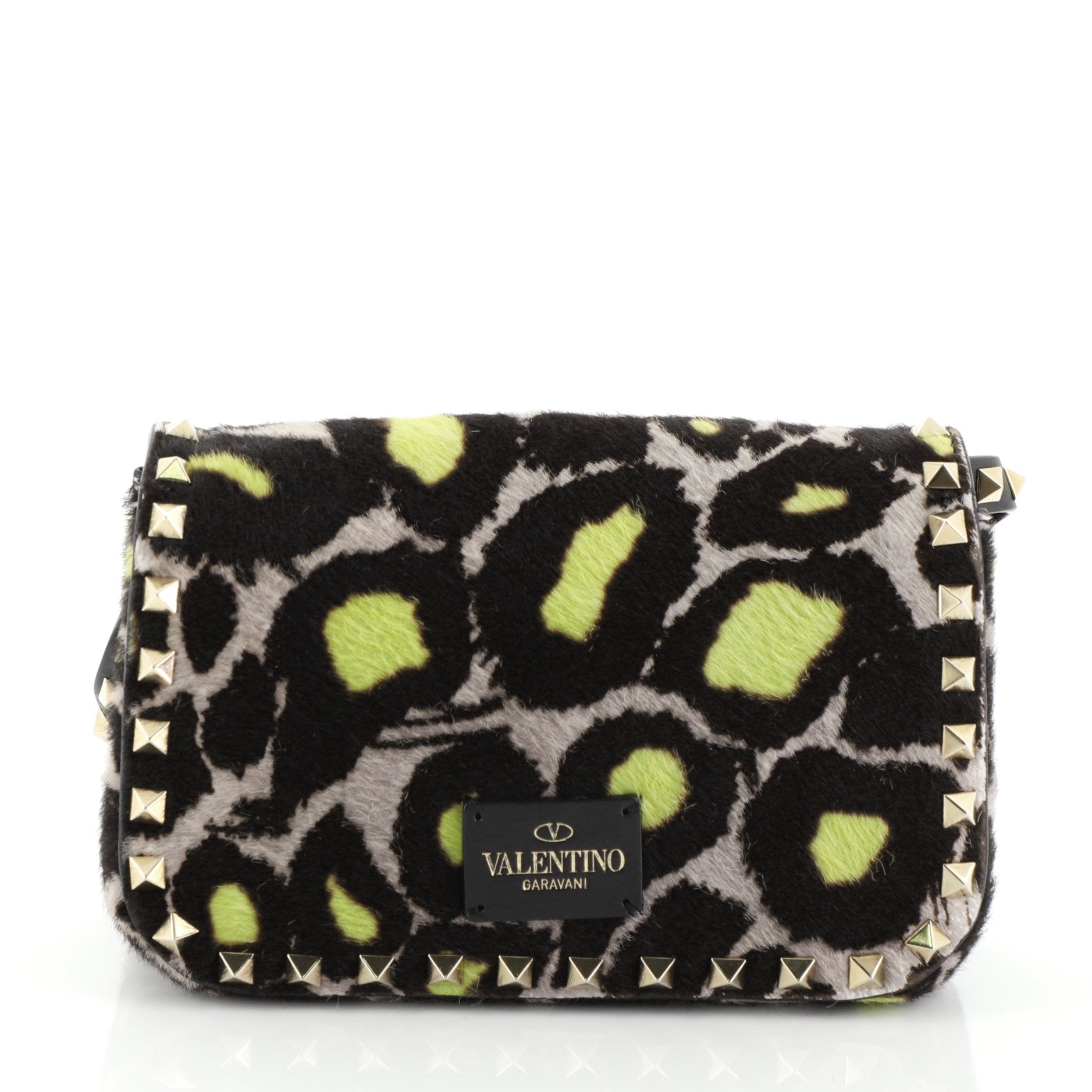 Rockstud Crossbody Bag Calf Hair Mini