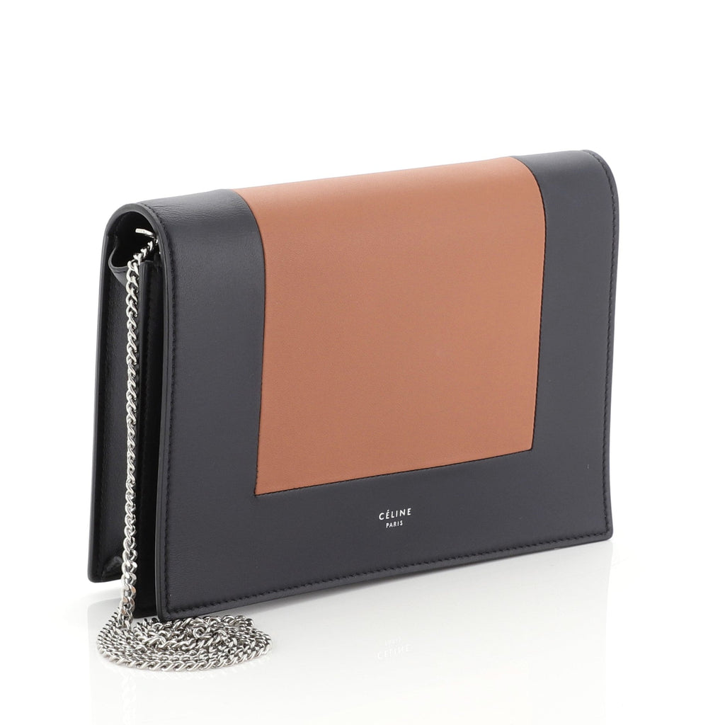 Frame Evening Clutch on Chain Leather