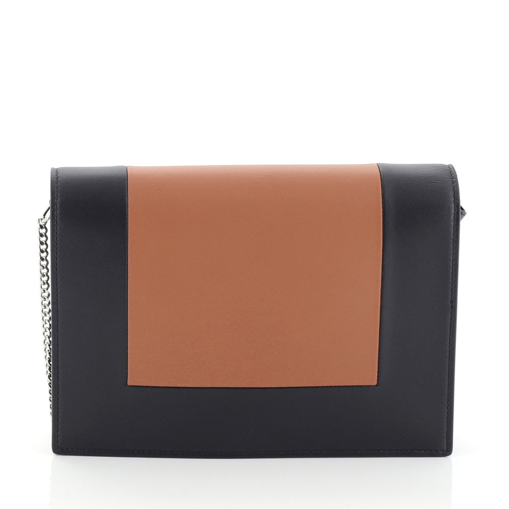 Frame Evening Clutch on Chain Leather