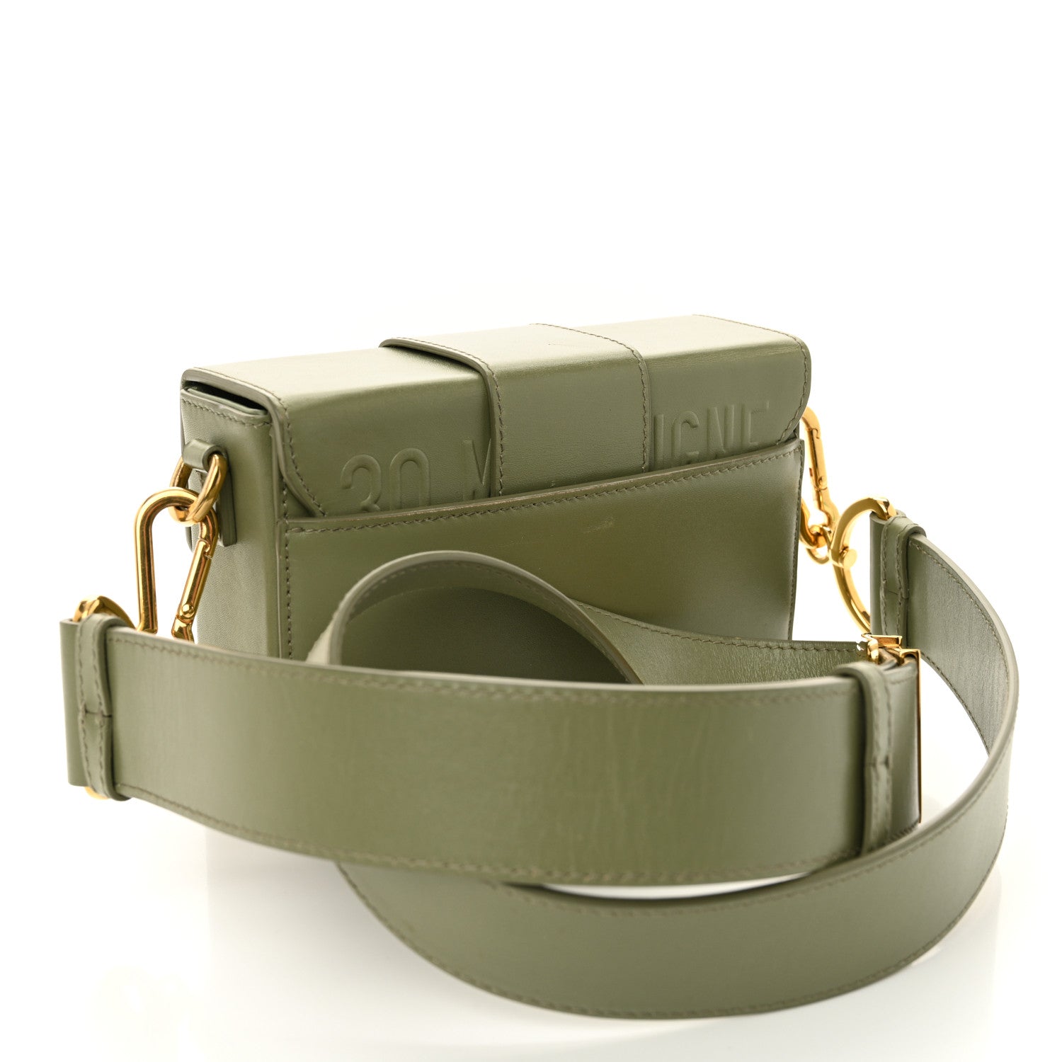 Box Calfskin 30 Montaigne Box Bag Mint Green