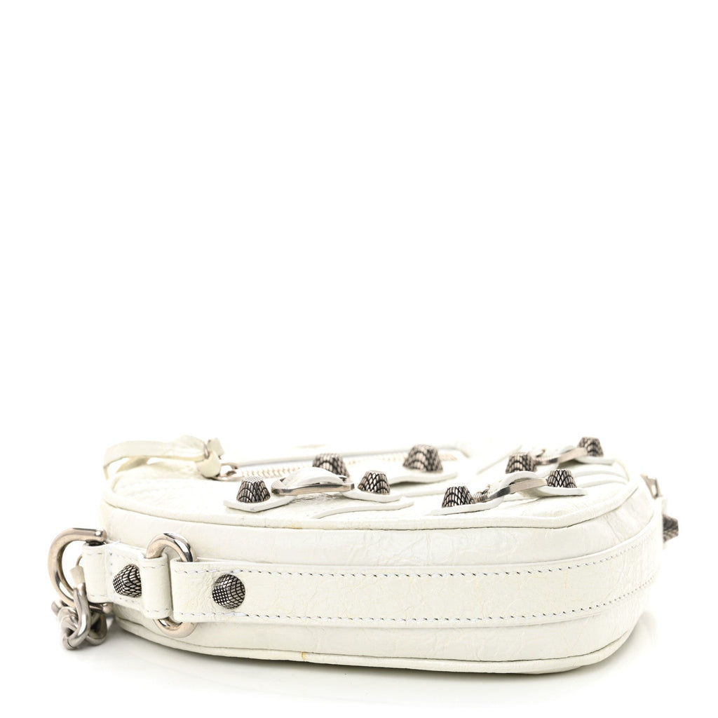 Agneau Arena Mini Le Cagole Heart Bag Optic White