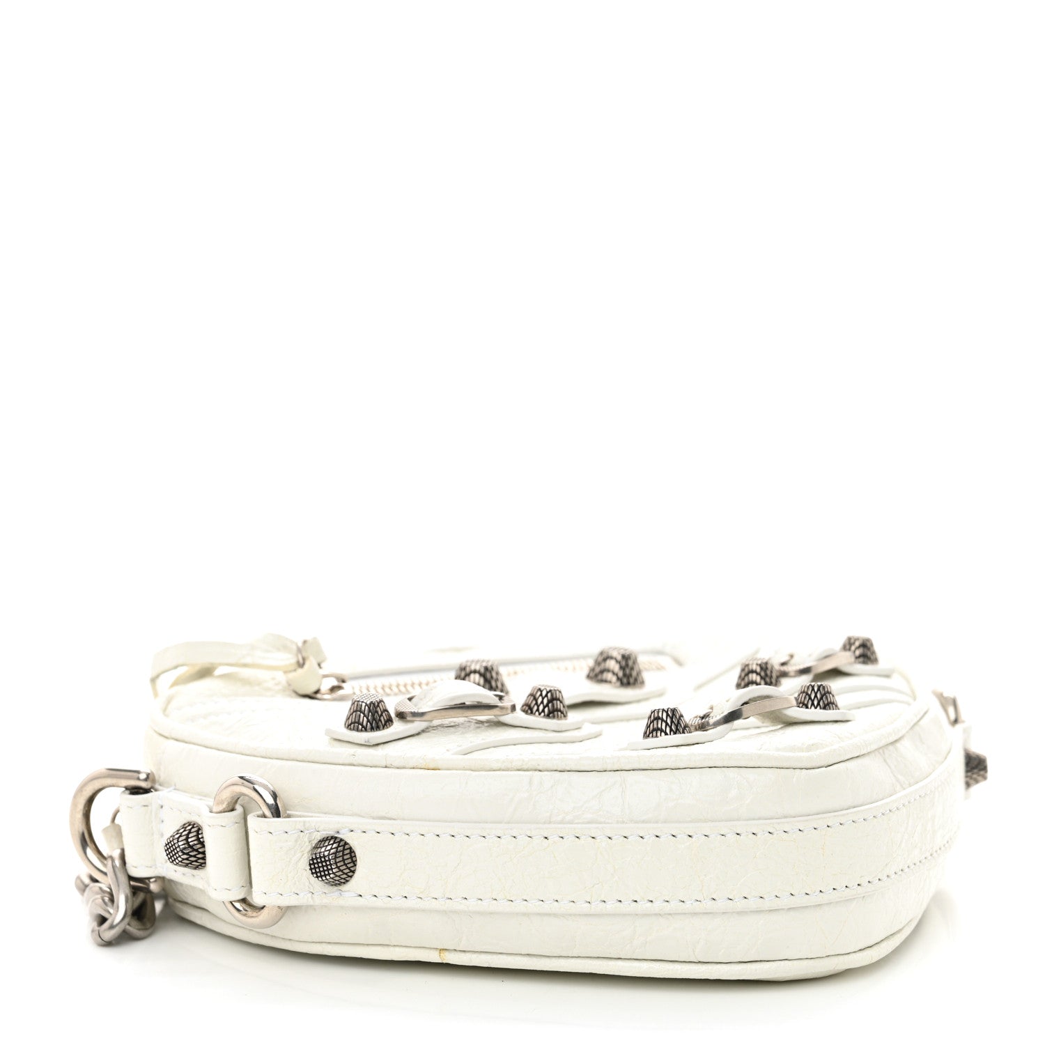 Agneau Arena Mini Le Cagole Heart Bag Optic White