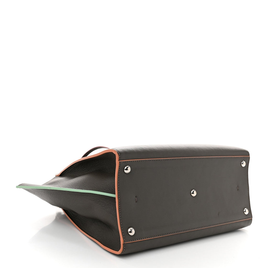 Vitello Dolce Century Petite 3Jours Tote Carbone