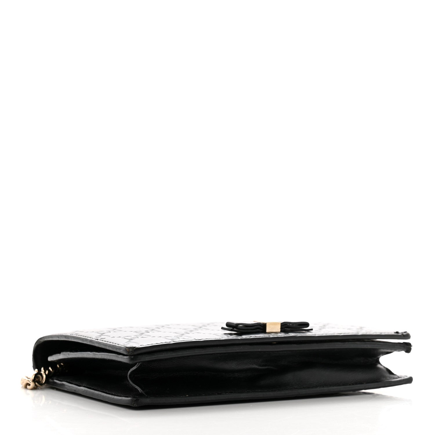Guccissima Signature Bowy Chain Wallet Black