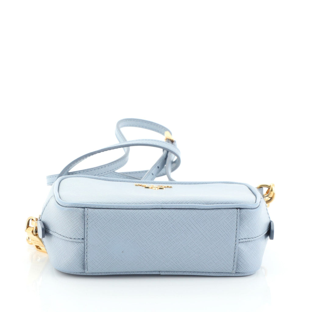 Zip Crossbody Bag Saffiano Leather Mini