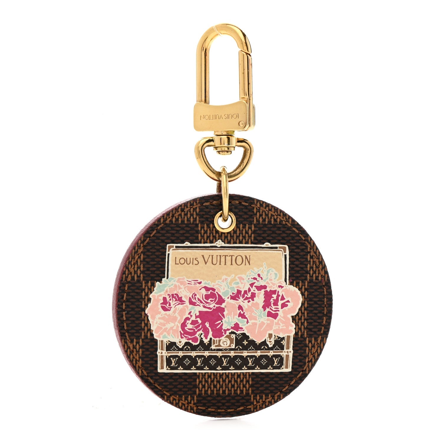 Damier Ebene Illustre Posies Bag Charm
