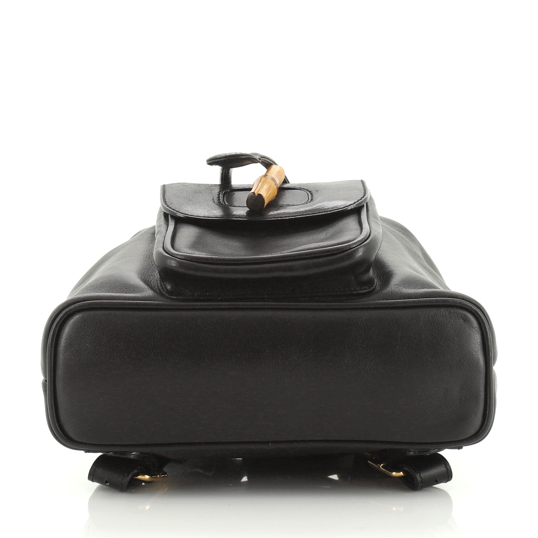 Vintage Bamboo Backpack Leather Mini