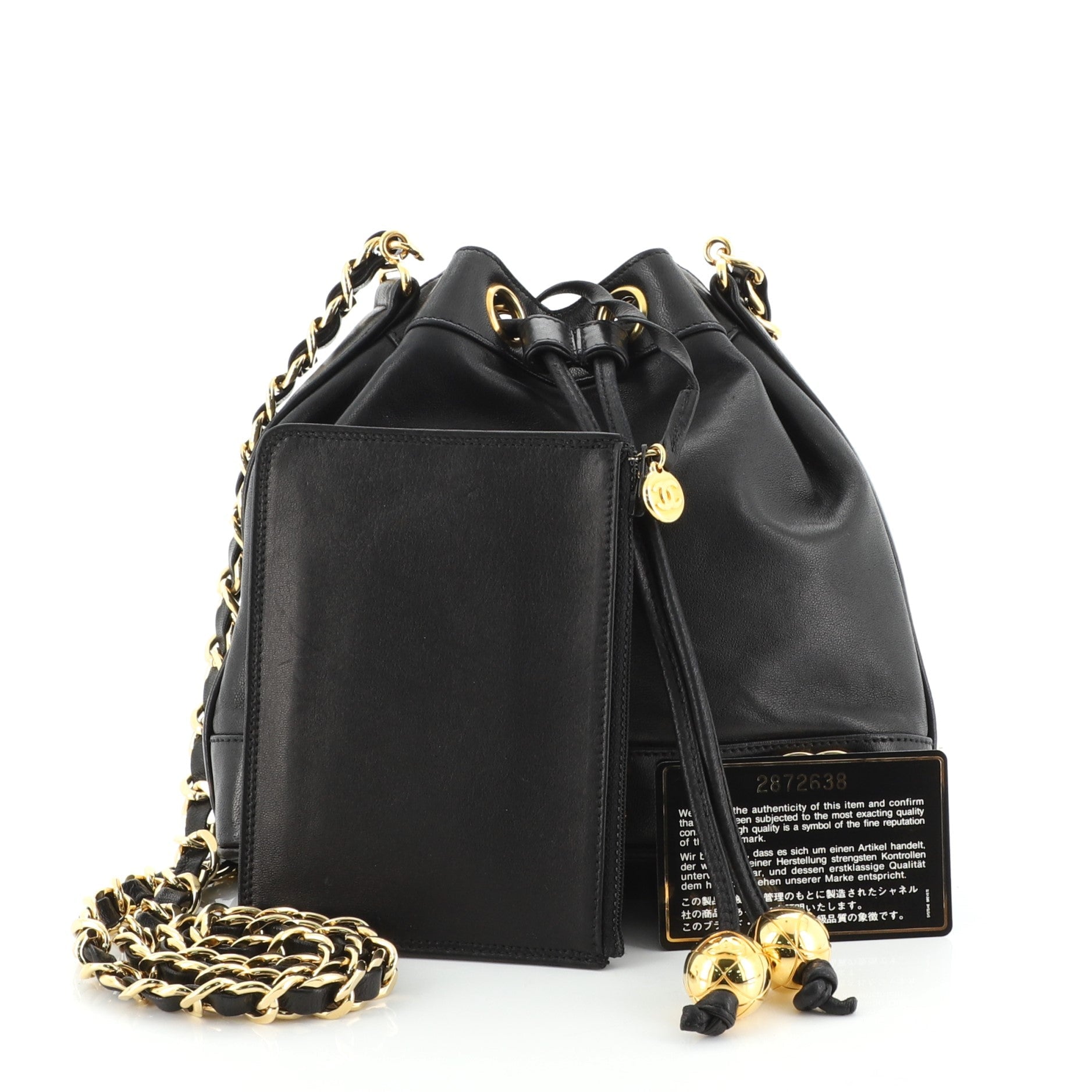 Vintage CC Chain Bucket Bag Lambskin Mini