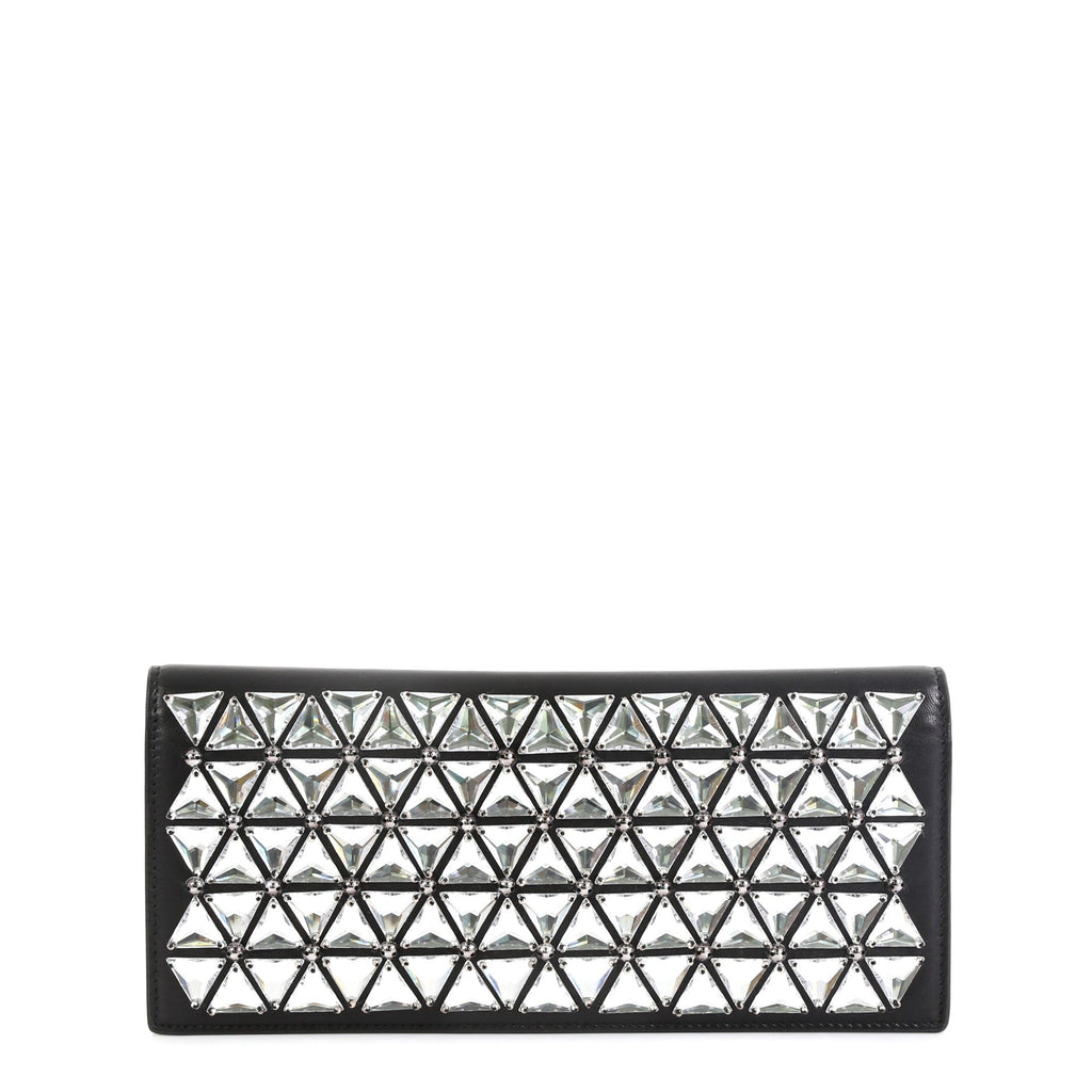 Broadway Clutch Embellished Leather Long