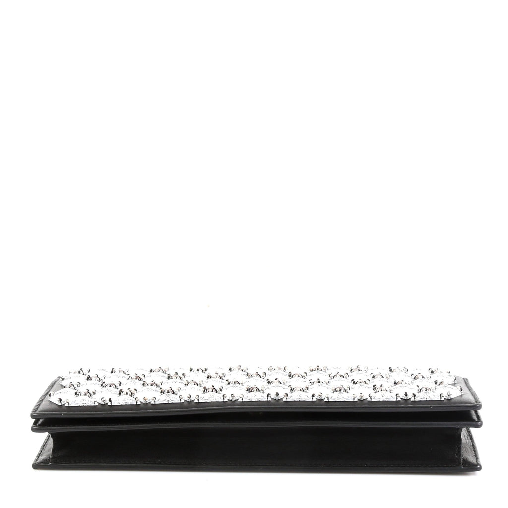 Broadway Clutch Embellished Leather Long