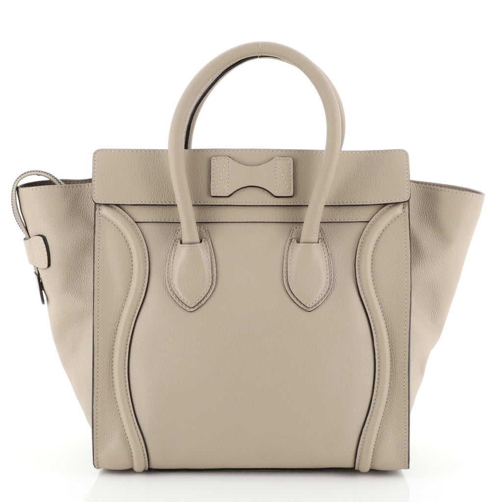 Luggage Handbag Grainy Leather Mini
