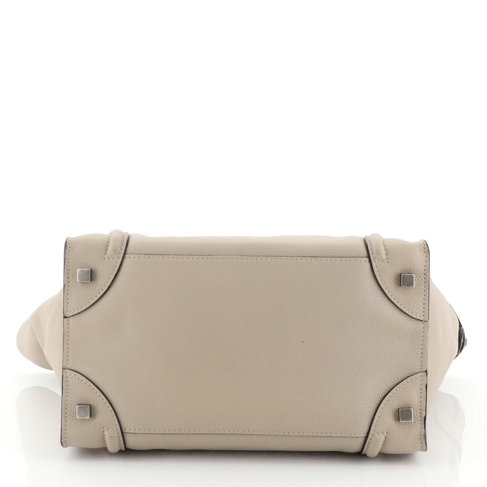 Luggage Handbag Grainy Leather Mini