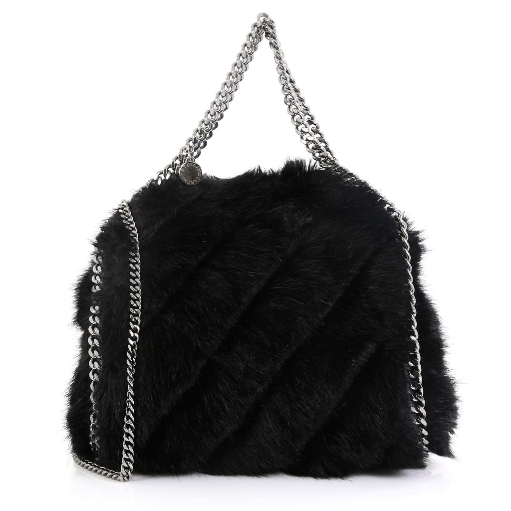 Falabella Fold Over Crossbody Bag Faux Fur Mini