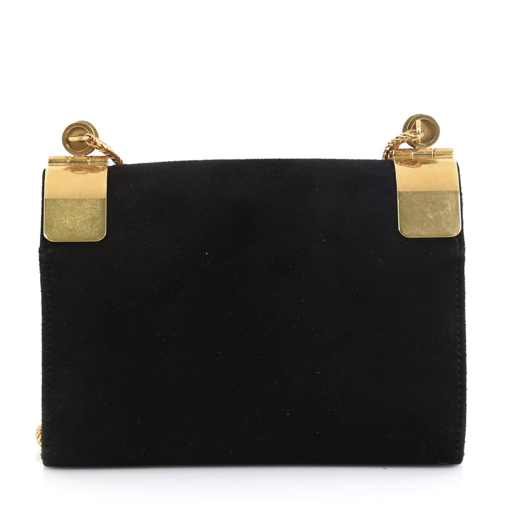 Flap Crossbody Bag Suede Mini