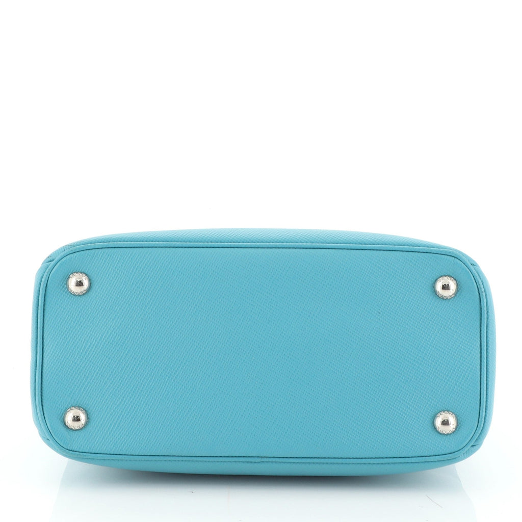 Turnlock Cuir Twin Tote Saffiano Leather Mini