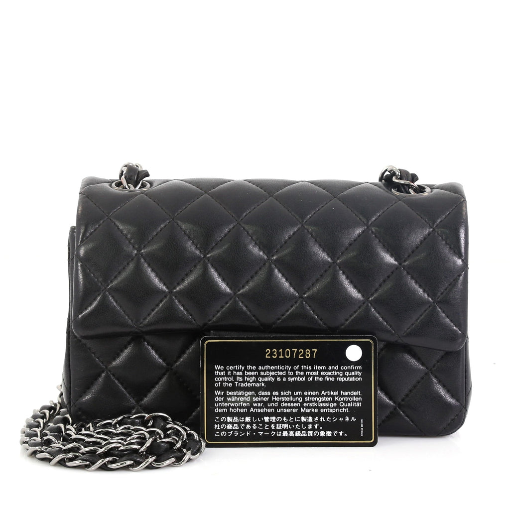 Classic Single Flap Bag Quilted Lambskin Mini