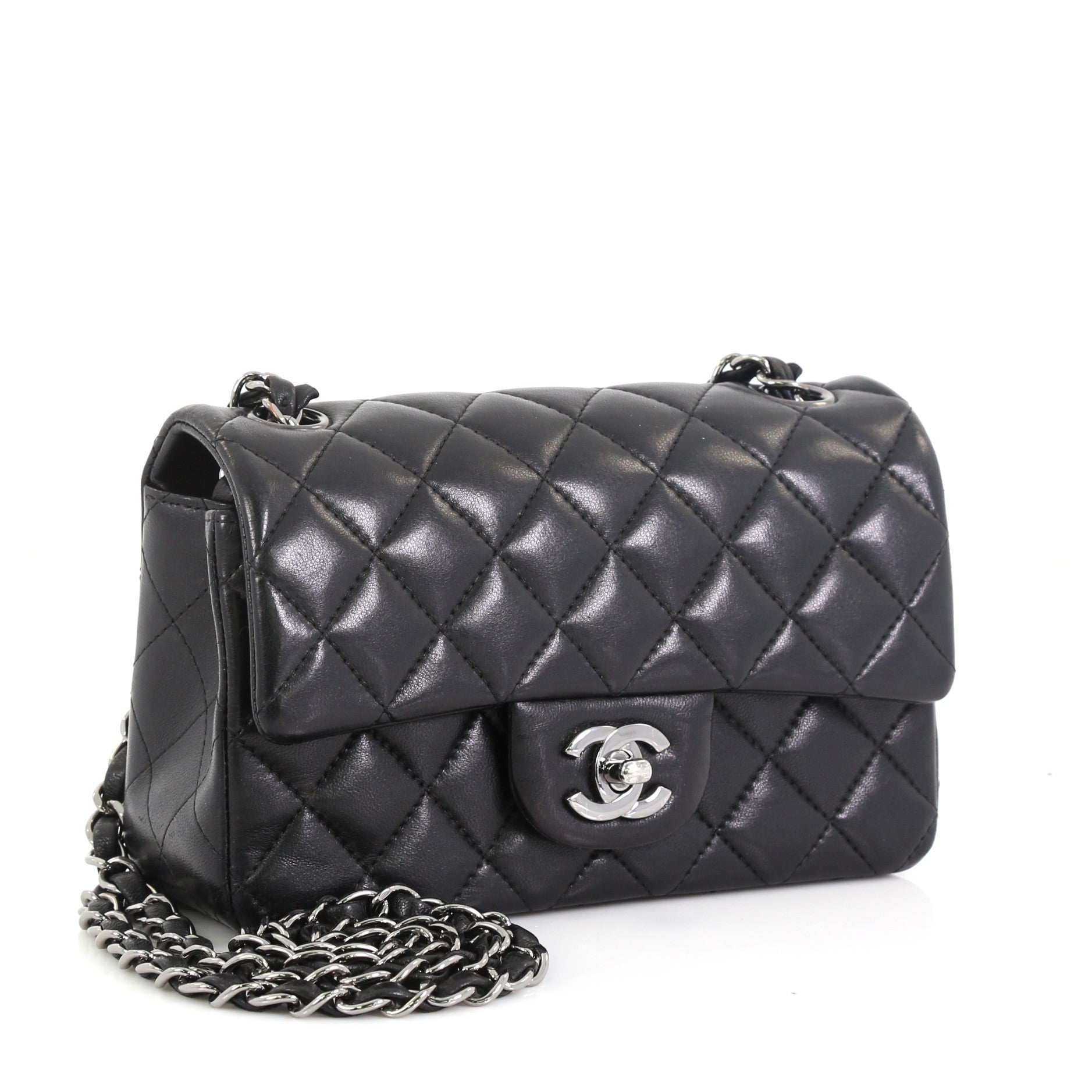 Classic Single Flap Bag Quilted Lambskin Mini