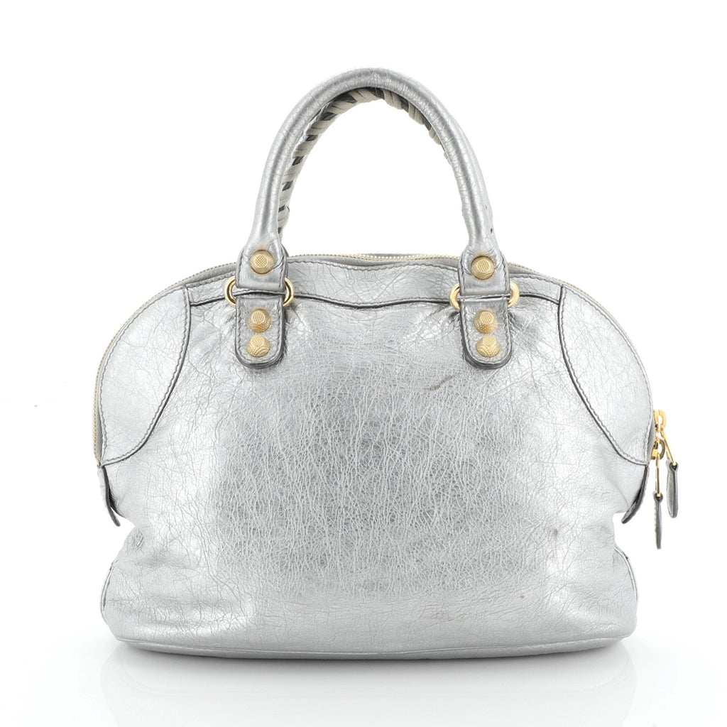 Convertible Bowling Bag Classic Studs Leather Mini
