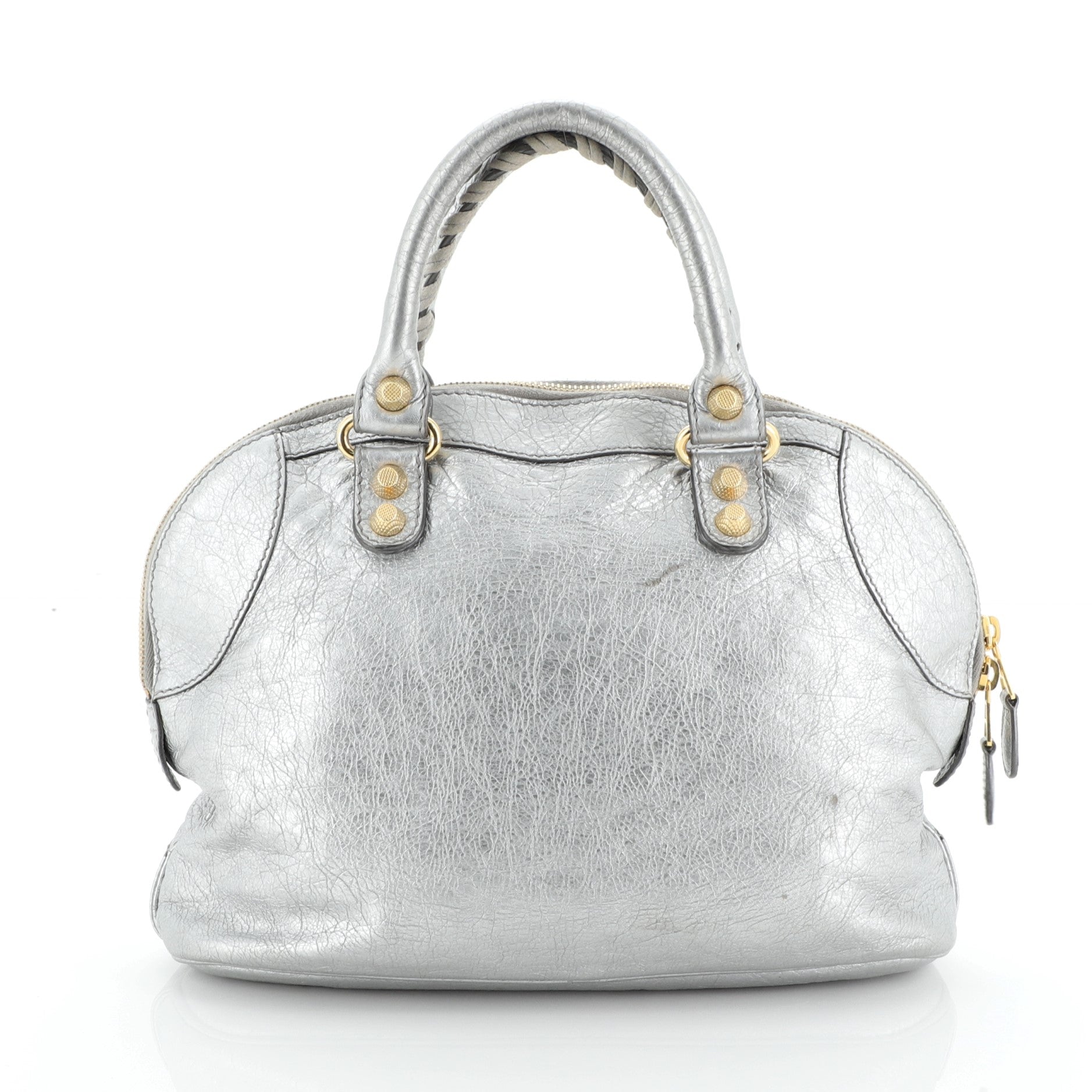 Convertible Bowling Bag Classic Studs Leather Mini