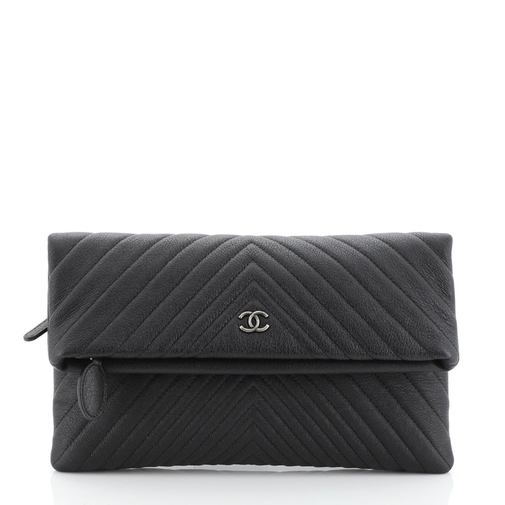 Beauty CC Clutch Chevron Calfskin