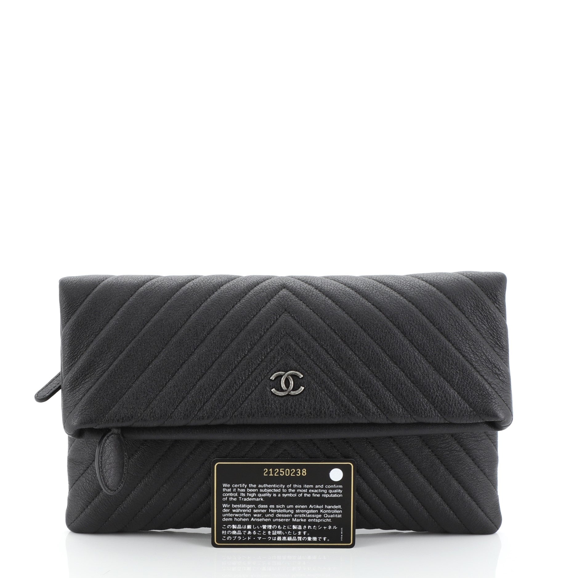Beauty CC Clutch Chevron Calfskin