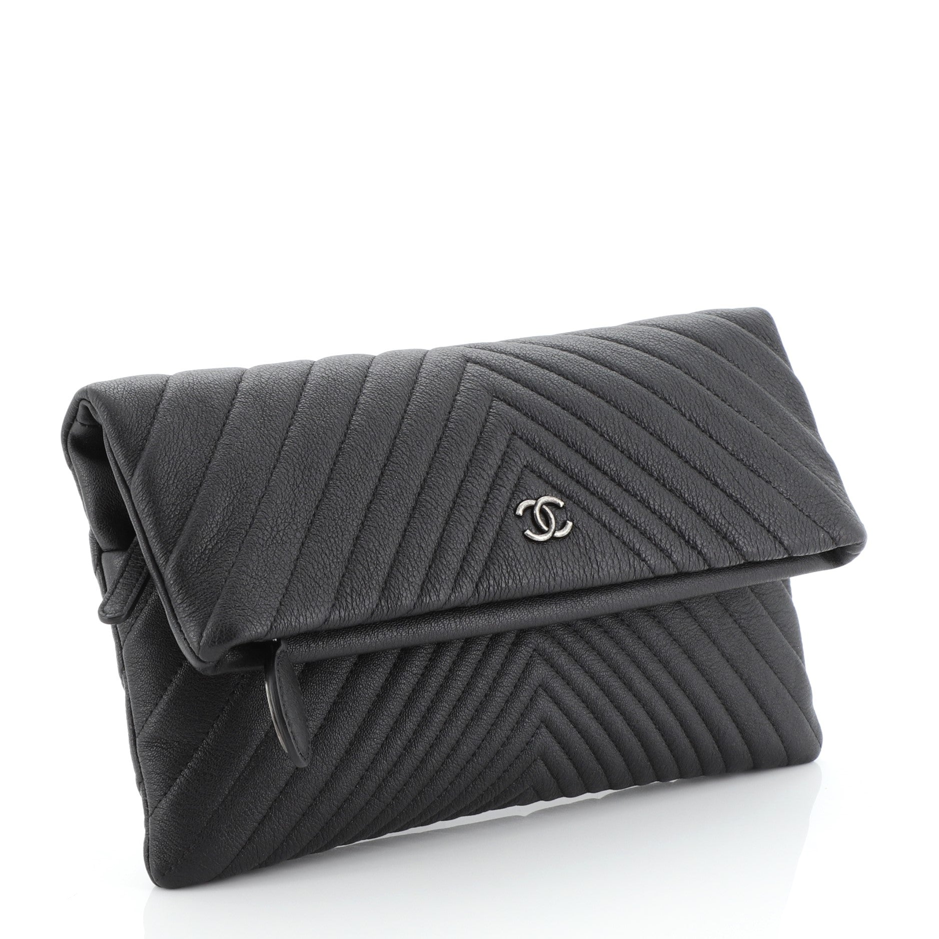 Beauty CC Clutch Chevron Calfskin