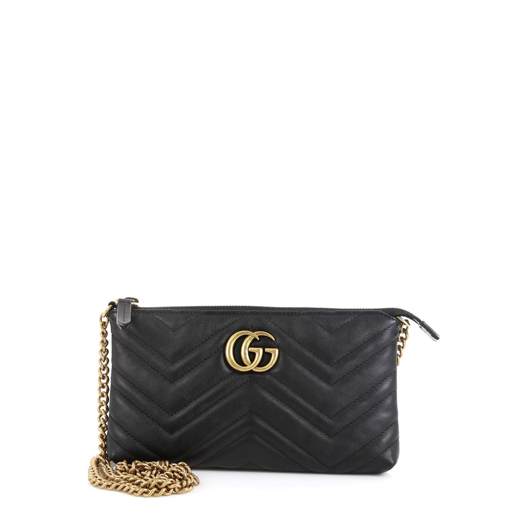 GG Marmont Chain Shoulder Bag Matelasse Leather Mini