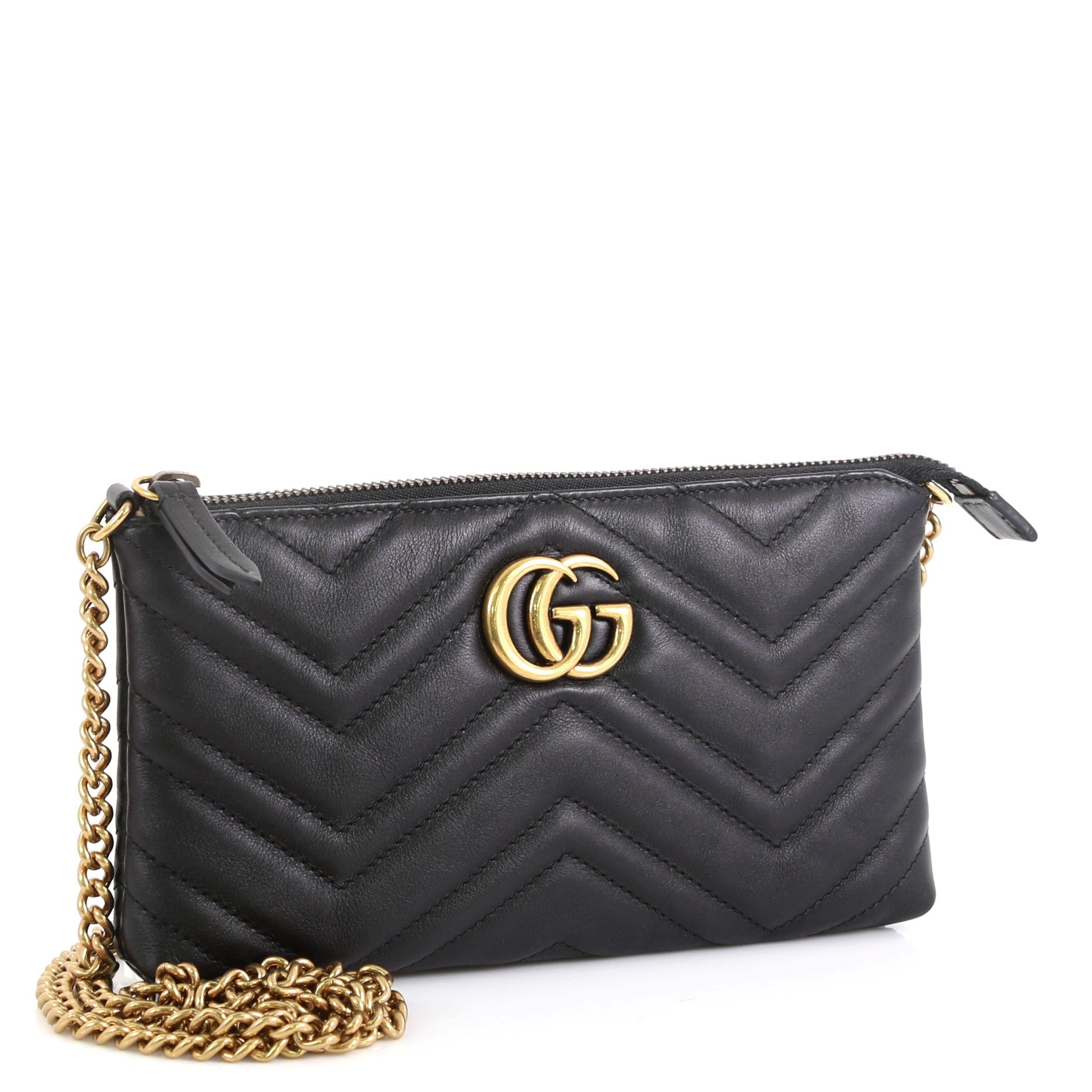 GG Marmont Chain Shoulder Bag Matelasse Leather Mini