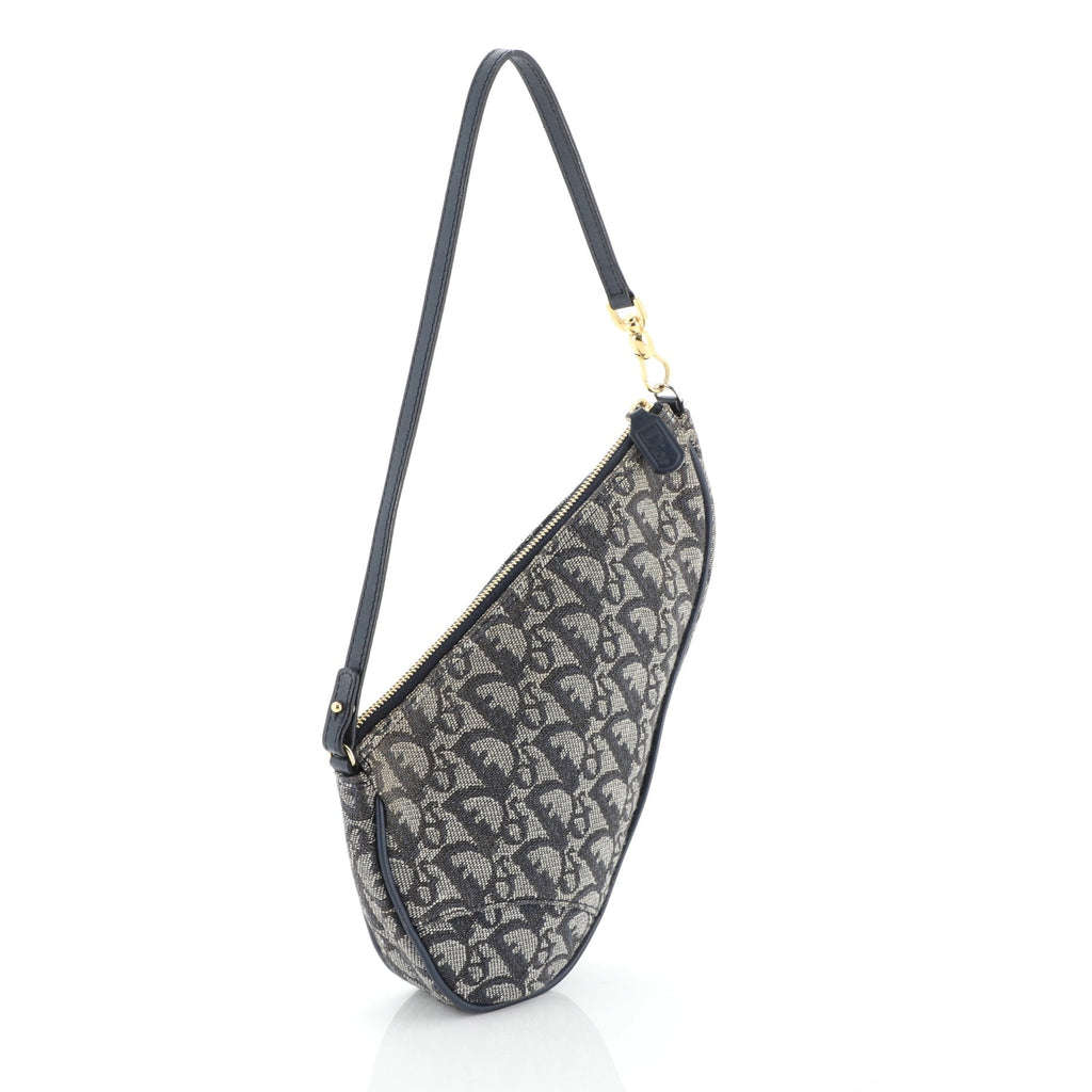 Vintage Saddle Bag Diorissimo Canvas Mini